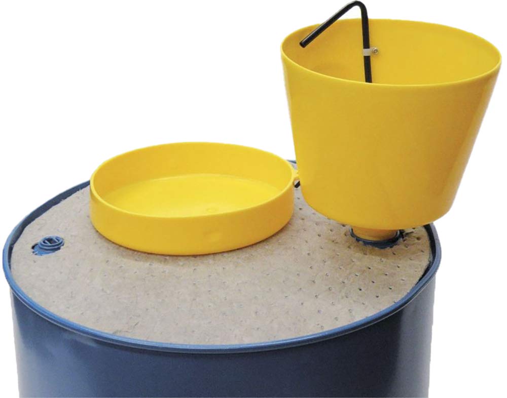E-Z Smart 2 Gallon Drum Funnel - Heavy Duty Spill Proof Design for Oil, Gas & Chemicals | 2 Pack | Perfect for Automotive, Industrial & DIY Fluid Transfer