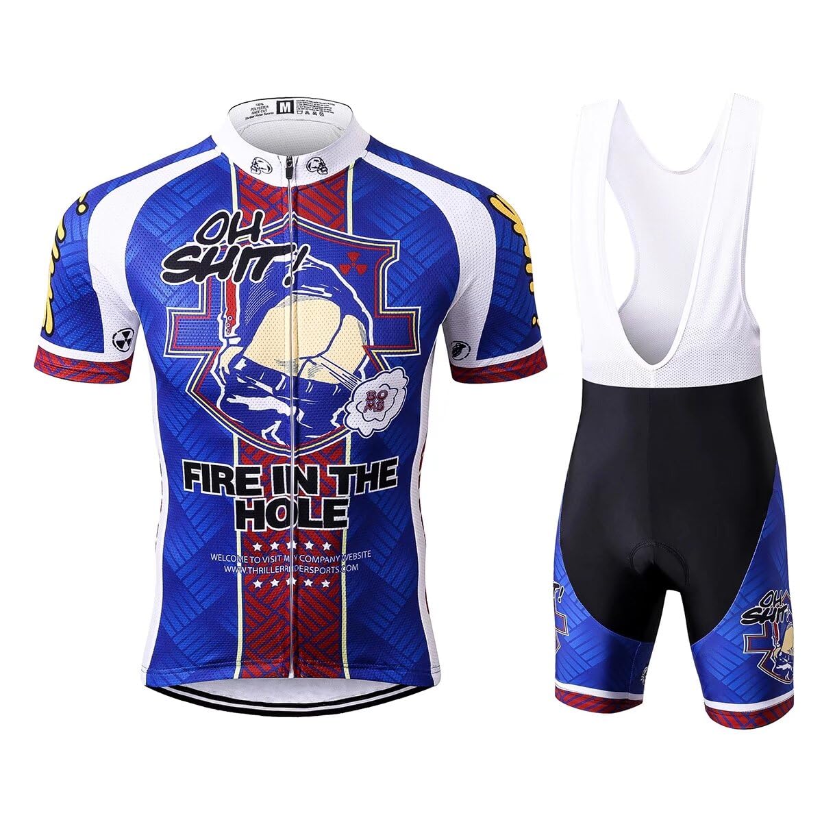 Men's Mountain Bike Short Sleeve Cycling Jersey - Breathable & Quick-Dry Thriller Rider Sports Top for Outdoor Cycling & Trail Riding - Perfect for Road Biking, Mountain Trails & Cycling Adventures