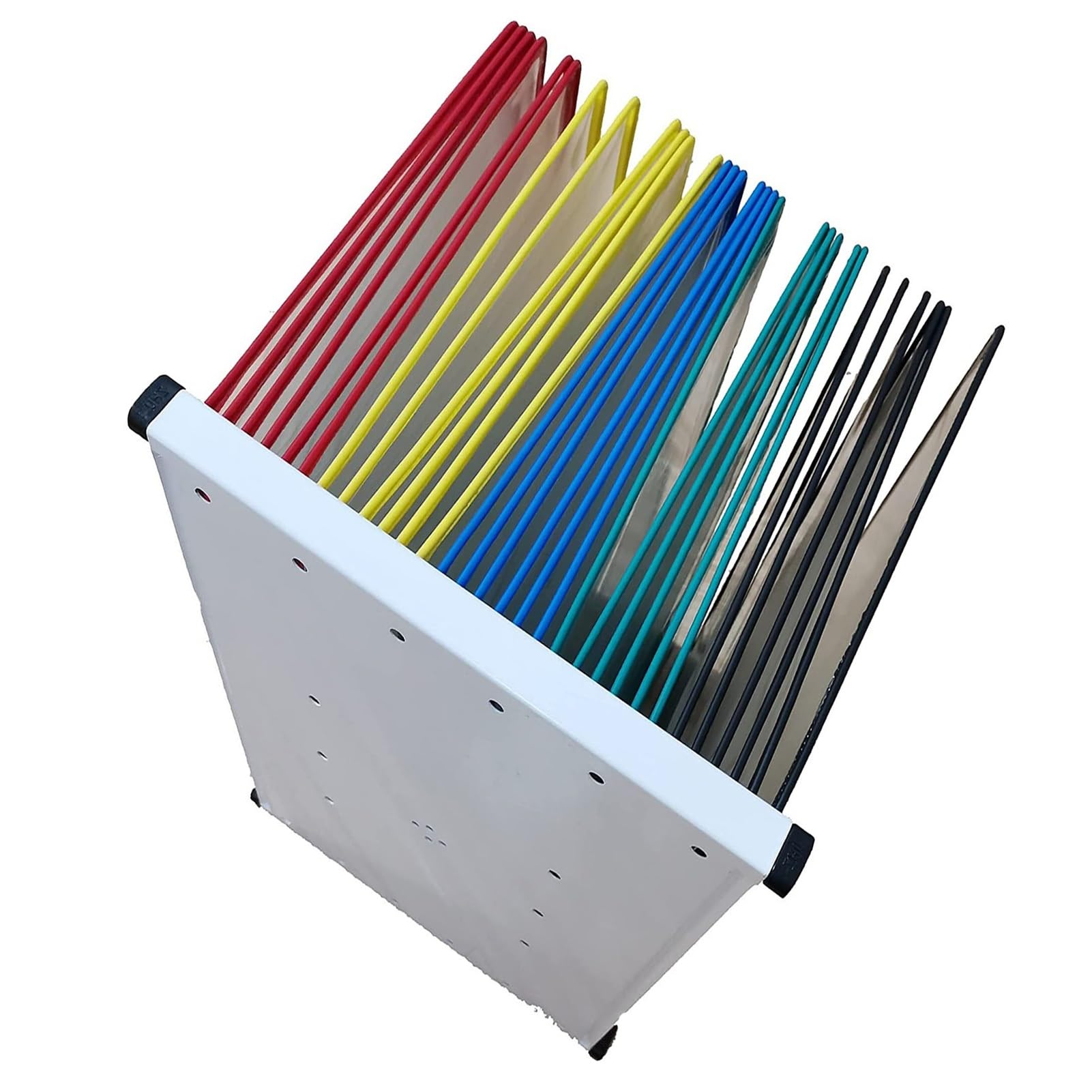 Premium Metal Wall Organizer with 30 Display Pockets - A4 Document Flip Folder for Office & Home - Desktop Reference System & Catalog Display Rack - Perfect for Organizing Files, Photos, and Important Documents in Workspaces or Home Offices