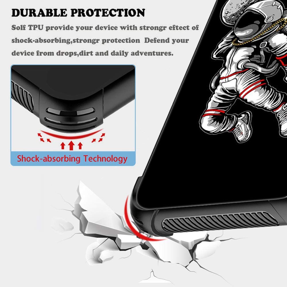 Premium Military-Grade Shockproof iPhone XR Case with All-Around Protection | Anti-Scratch Phone Cover for iPhone XR - Astronaut Dunk Design | Perfect for Outdoor Adventures, Travel & Daily Use