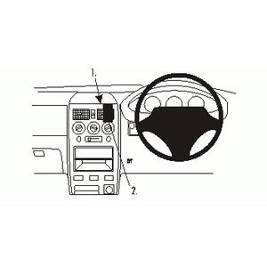 ClicOn No Holes Center Dash Mount for Daihatsu Sirion GTvi (2002-2005) - Secure Phone Holder for Easy Navigation & Hands-Free Driving