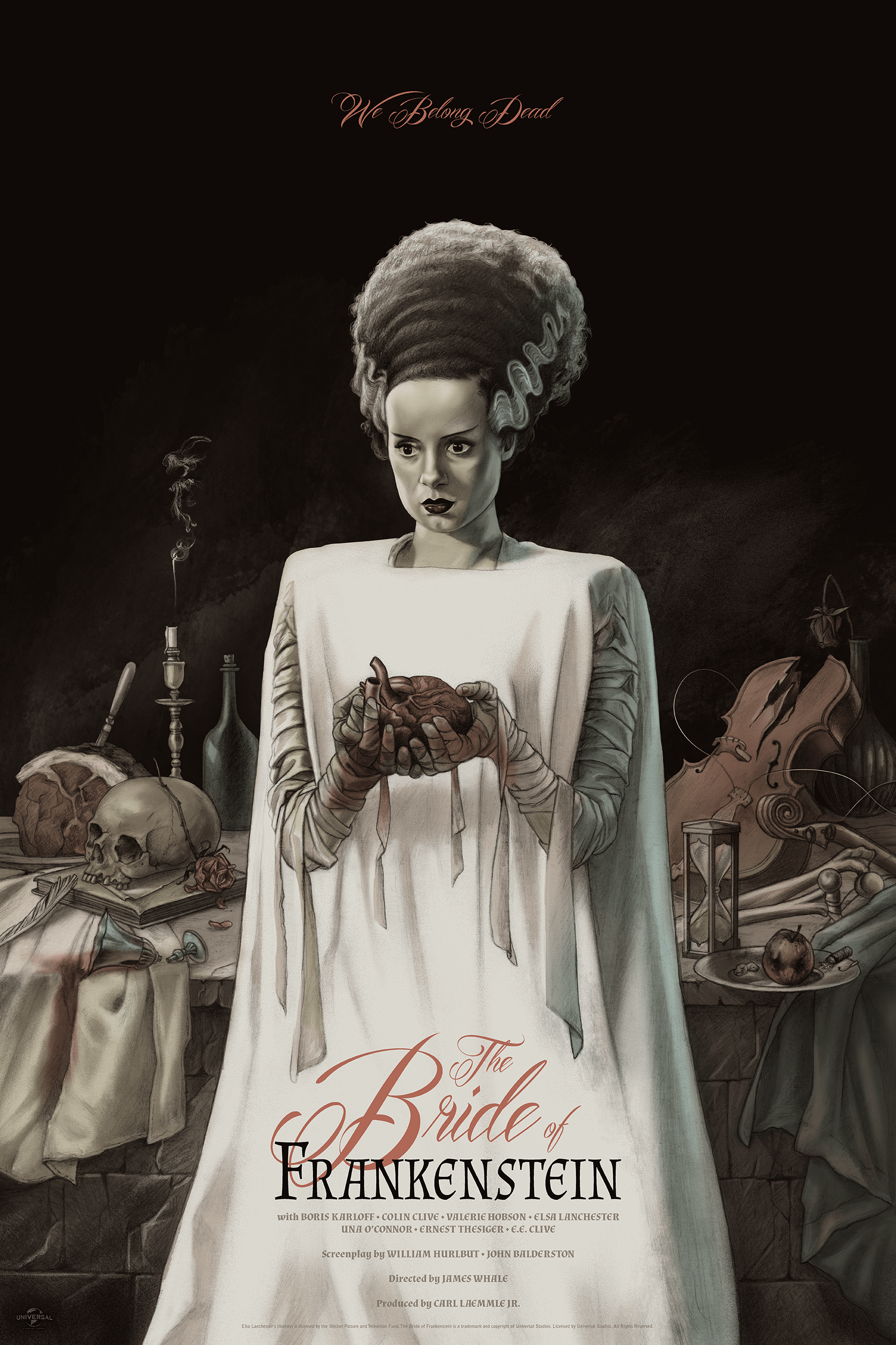 Bride of Frankenstein Costume - Classic Halloween Outfit for Women | Scary Movie Cosplay & Horror Theme Parties