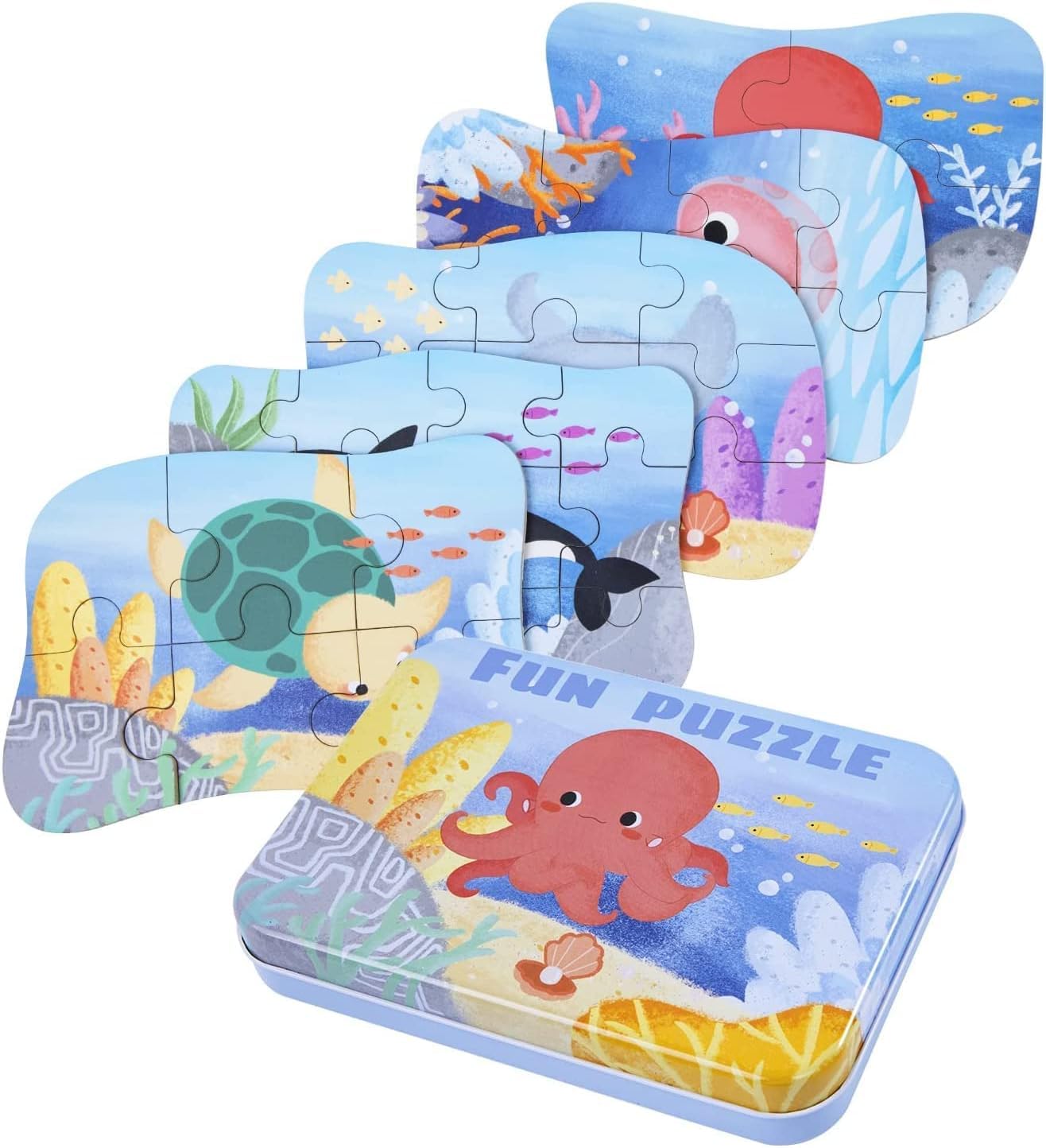 Wooden Puzzles for Kids Ages 2-5 - Educational Toddler Learning Toys for Boys & Girls - Perfect for Early Childhood Development & Playtime Activities