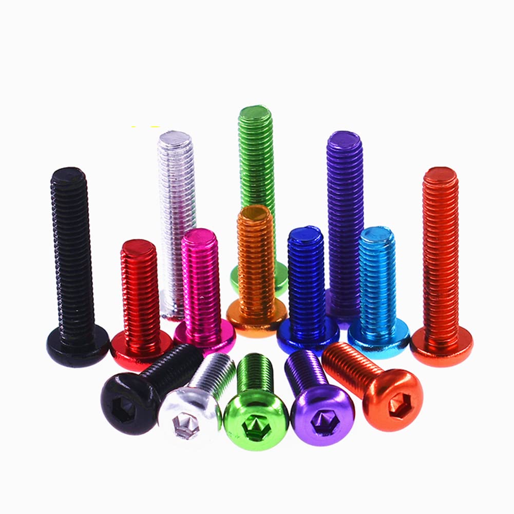 10Pcs M4X6mm Aluminum Hex Socket Cap Screws - Machine & Fastener Use