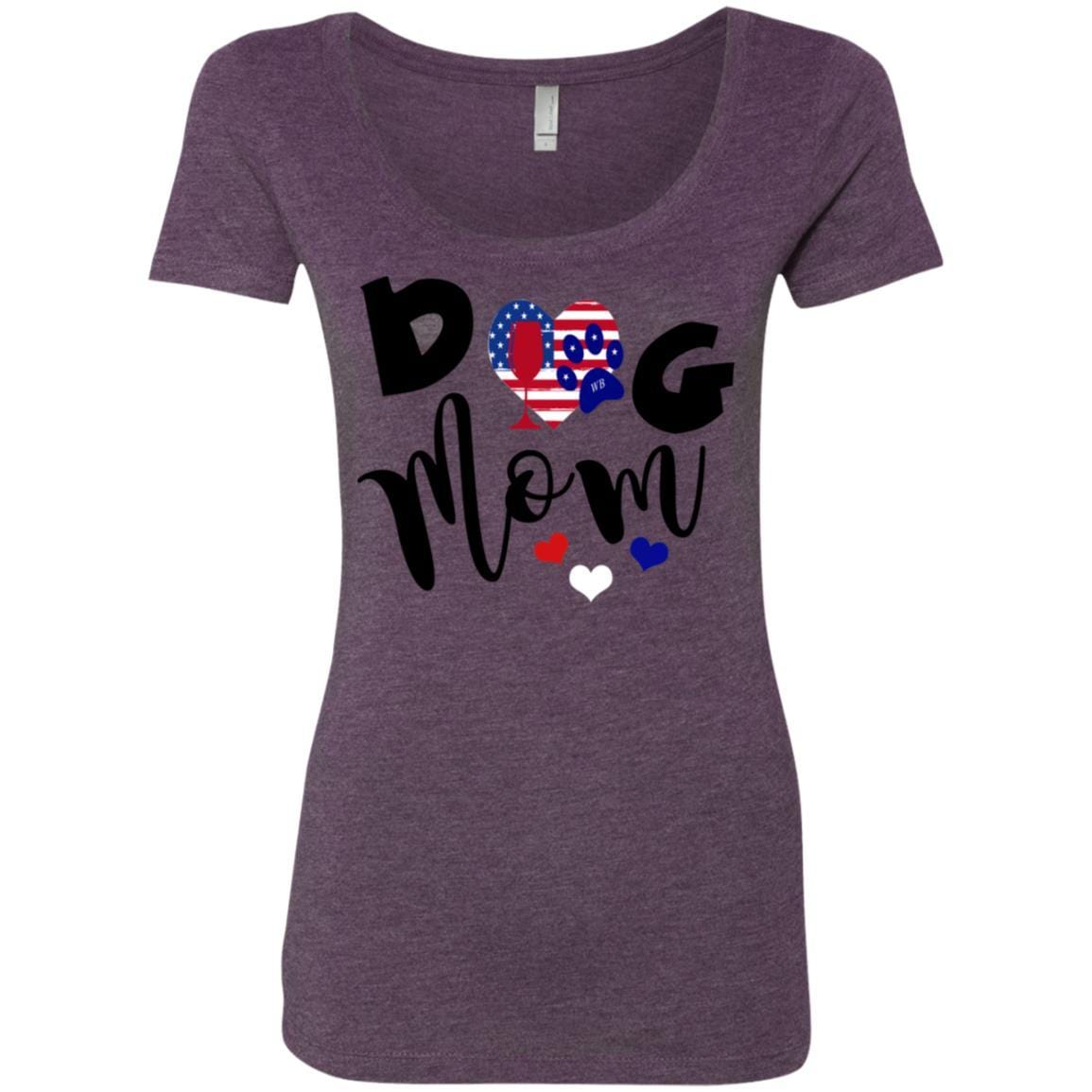 WineyBitches.Co Women's Tri-Blend Scoop Neck T-Shirt - Soft Comfortable Casual Tee for Everyday Wear, Lounge & Outings