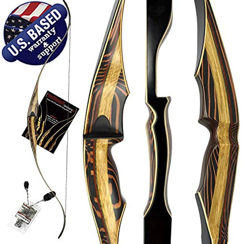 Southwest Archery TigerShark One Piece Bow - Premium Recurve Bow for Hunting & Target Practice | Ideal for Beginners & Outdoor Enthusiasts | Perfect for Backyard Archery, Camping & Survival Training