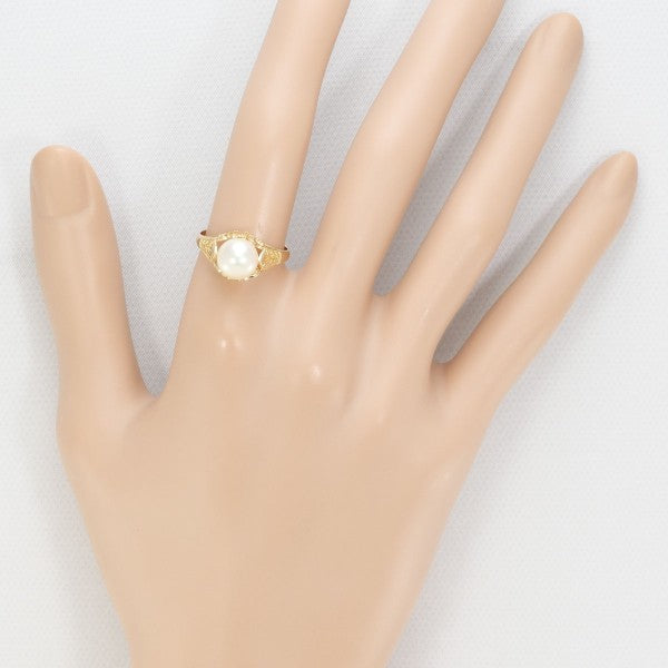 18K Yellow Gold Pearl Ring for Women - Elegant & Timeless Jewelry Gift for Her - Perfect for Weddings, Anniversaries & Special Occasions