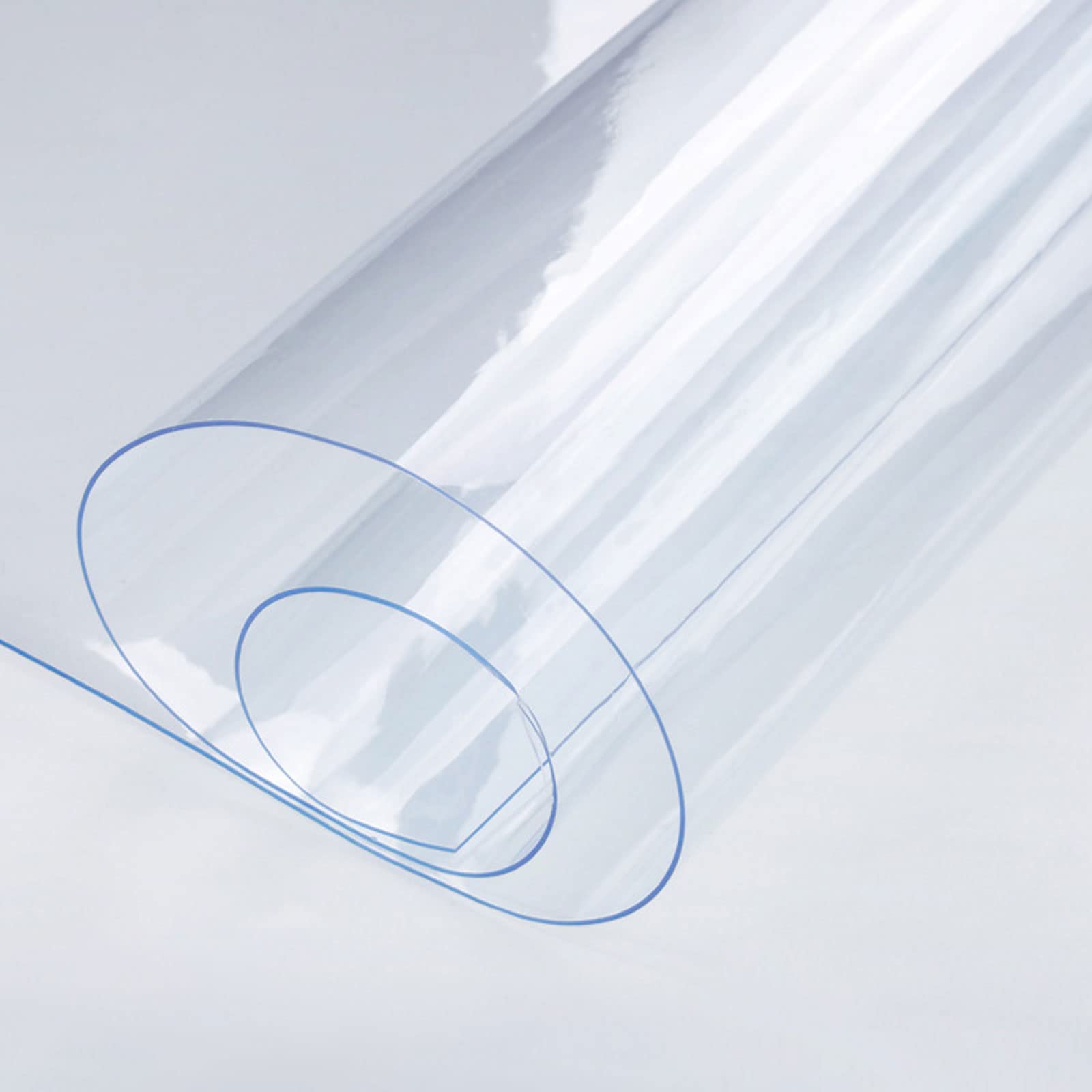 Clear Plastic Table Cover Protector Mat - 54x96 Inch Waterproof Dining Table Cover for Kitchen, Office, Home - Scratch & Spill Resistant Desk Protector for Daily Use & Parties