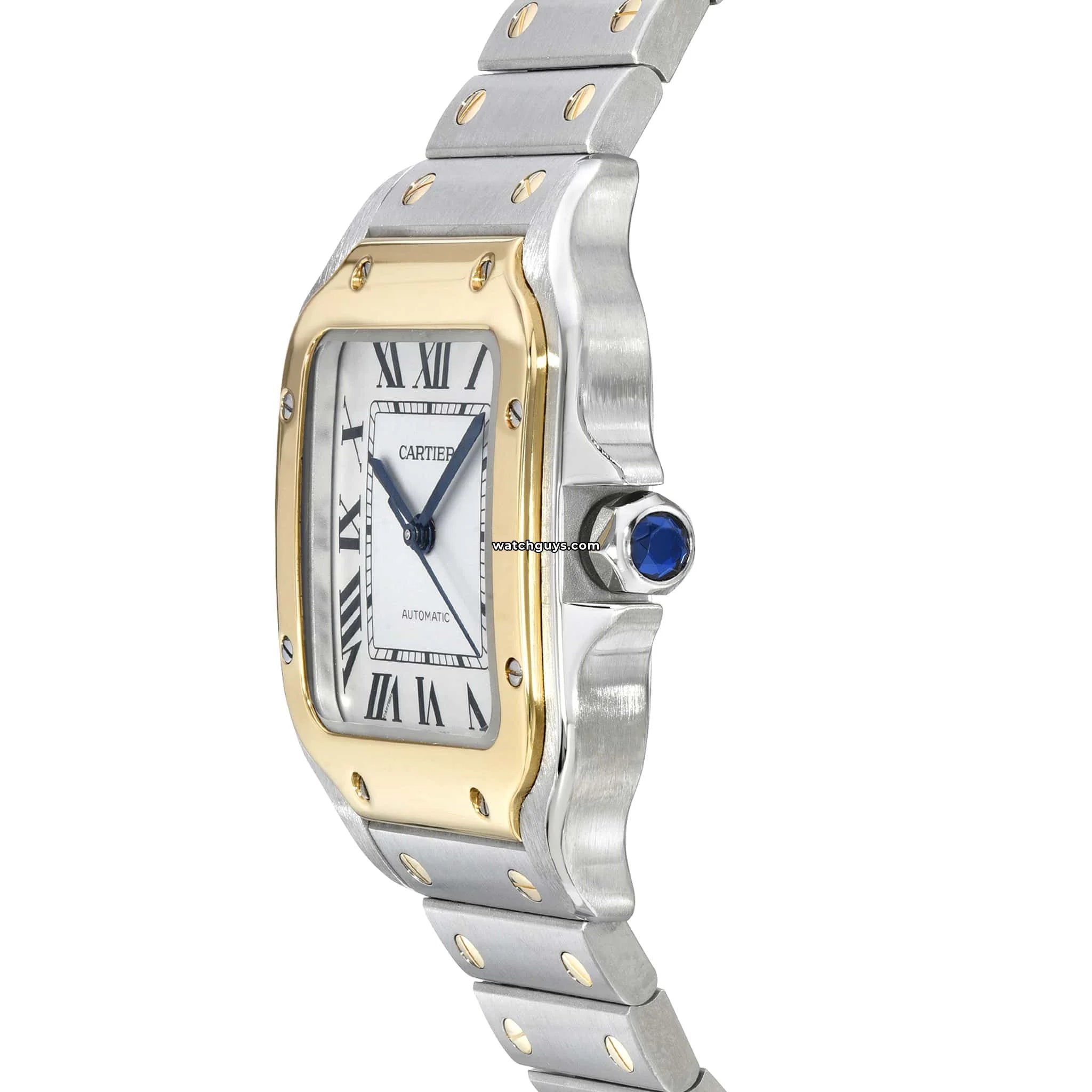Cartier Santos Medium W2SA0016 Luxury Watch for Men - Elegant Stainless Steel Timepiece with Sapphire Crystal - Perfect for Business, Formal Events & Gifting