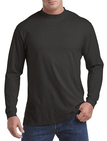 DXL Men's Big & Tall Sweat-Resistant Long Sleeve Shirt - Comfortable Work & Casual Wear for Large Sizes