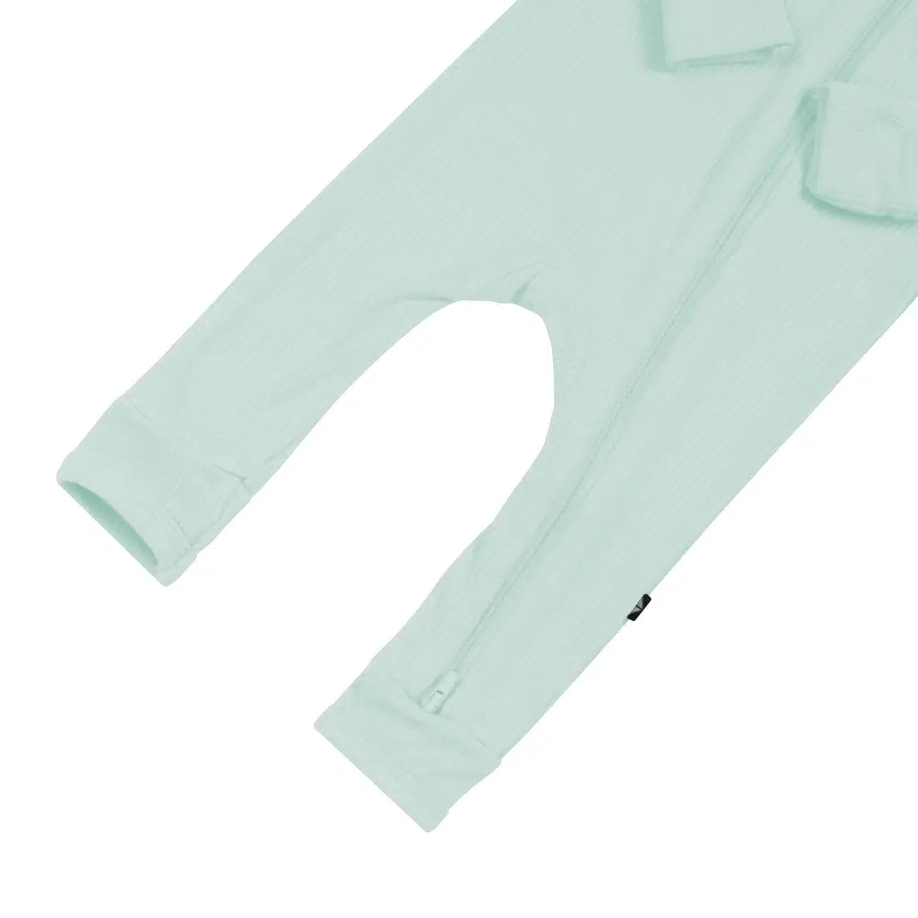 Kyte Baby Ribbed Zipper Romper - Soft Organic Cotton Baby Jumpsuit with Two-Way Zipper, Sage Green | Perfect for Newborns, Infants & Toddlers - Ideal for Playtime, Naptime & Photo Shoots