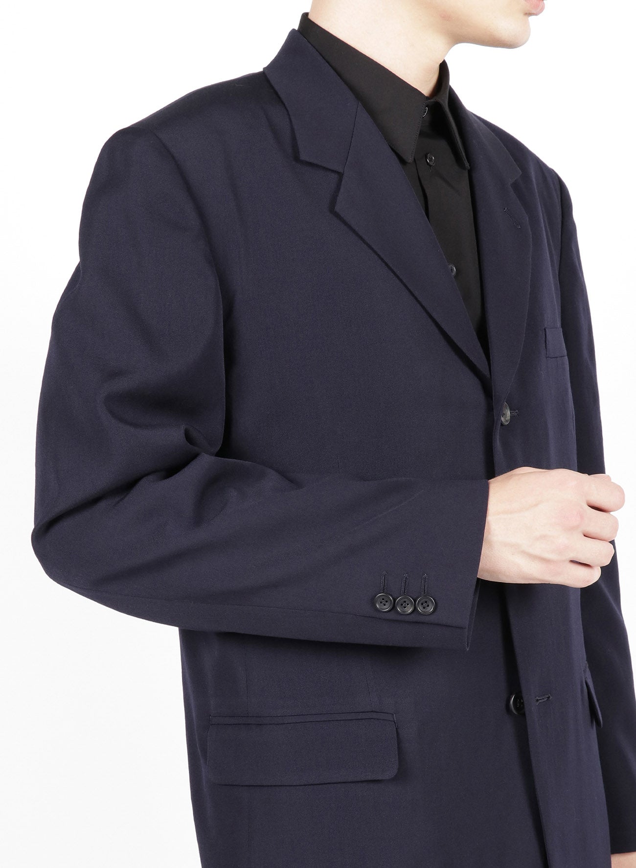 Premium Men's Gabardine Suit Jacket - 3 Button Single Breasted Formal Blazer for Business, Weddings & Special Occasions