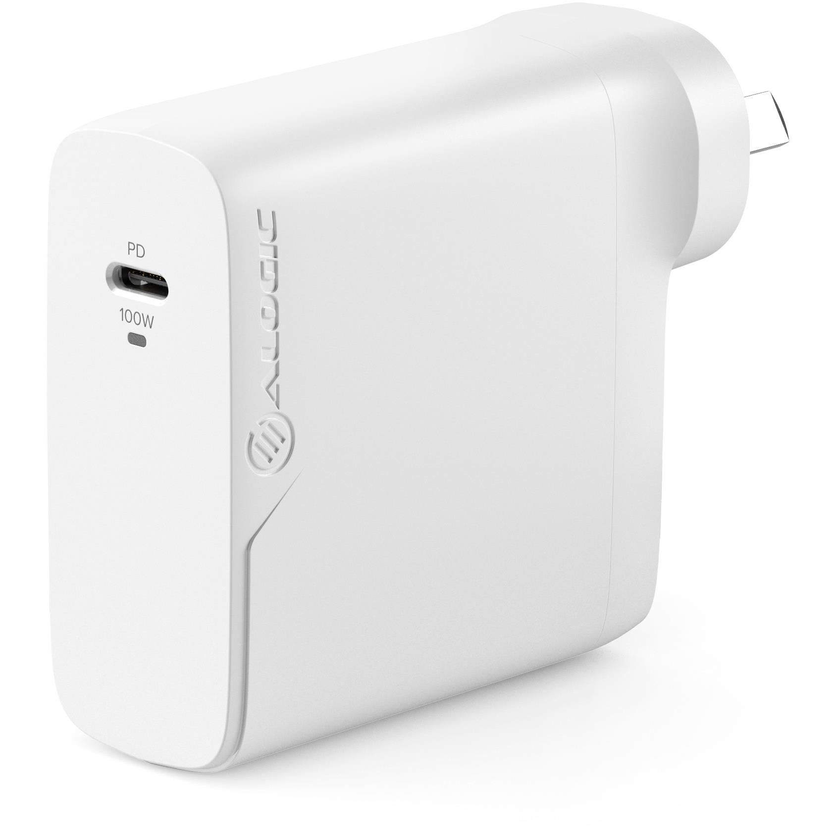 ALOGIC Rapid Power 100W GaN Wall Charger with 100W USB C Cable - Fast Charging for MacBook Pro, iPhone 15, iPad & More | Compact Travel Charger for Home, Office & On-the-Go