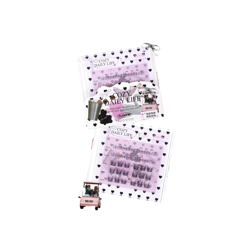 FLORTTE Debutante Diary Series Glue-Free False Eyelashes Natural Look 3D Volume Lashes for Daily Wear & Special Occasions