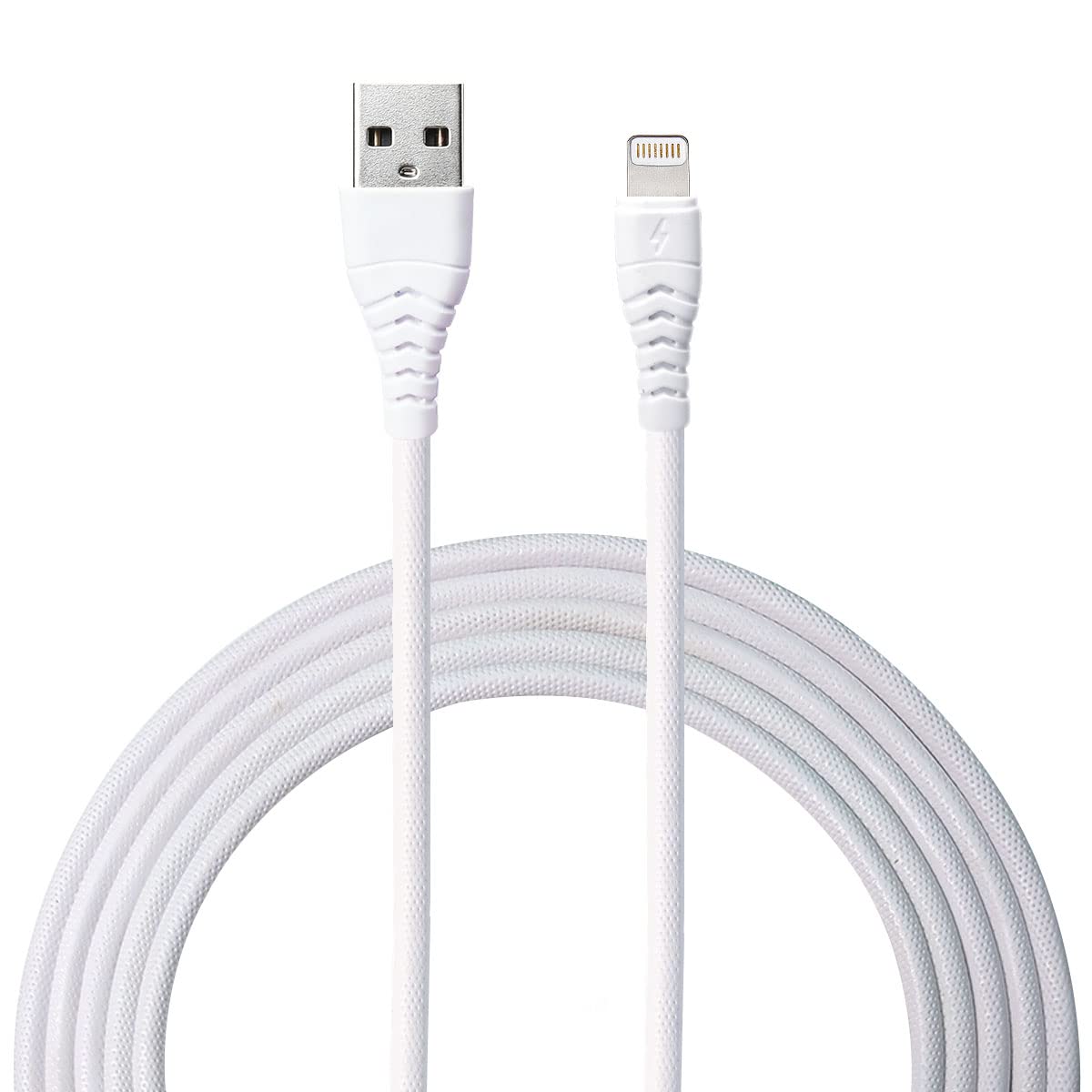 Liramark 1.2M White Lightning to USB A Cable - Fast Charging & Data Sync for iPhone 14/13/12/11/X, iPad Air/Mini - Perfect for Home, Office & Travel Charging
