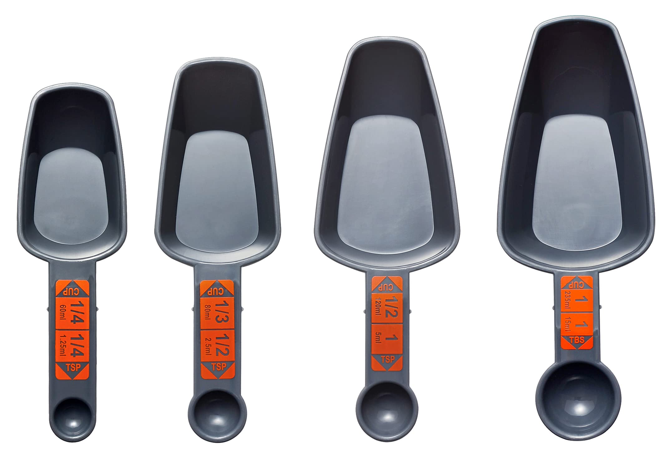 COMTIM Dog Food Scoop Set - Measuring Cups for Pet Food (1 Cup, 1/2 Cup, 1/3 Cup, 1/4 Cup) - Perfect for Portion Control & Feeding Dogs, Cats - Ideal for Kibble, Dry Food Storage & Meal Prep