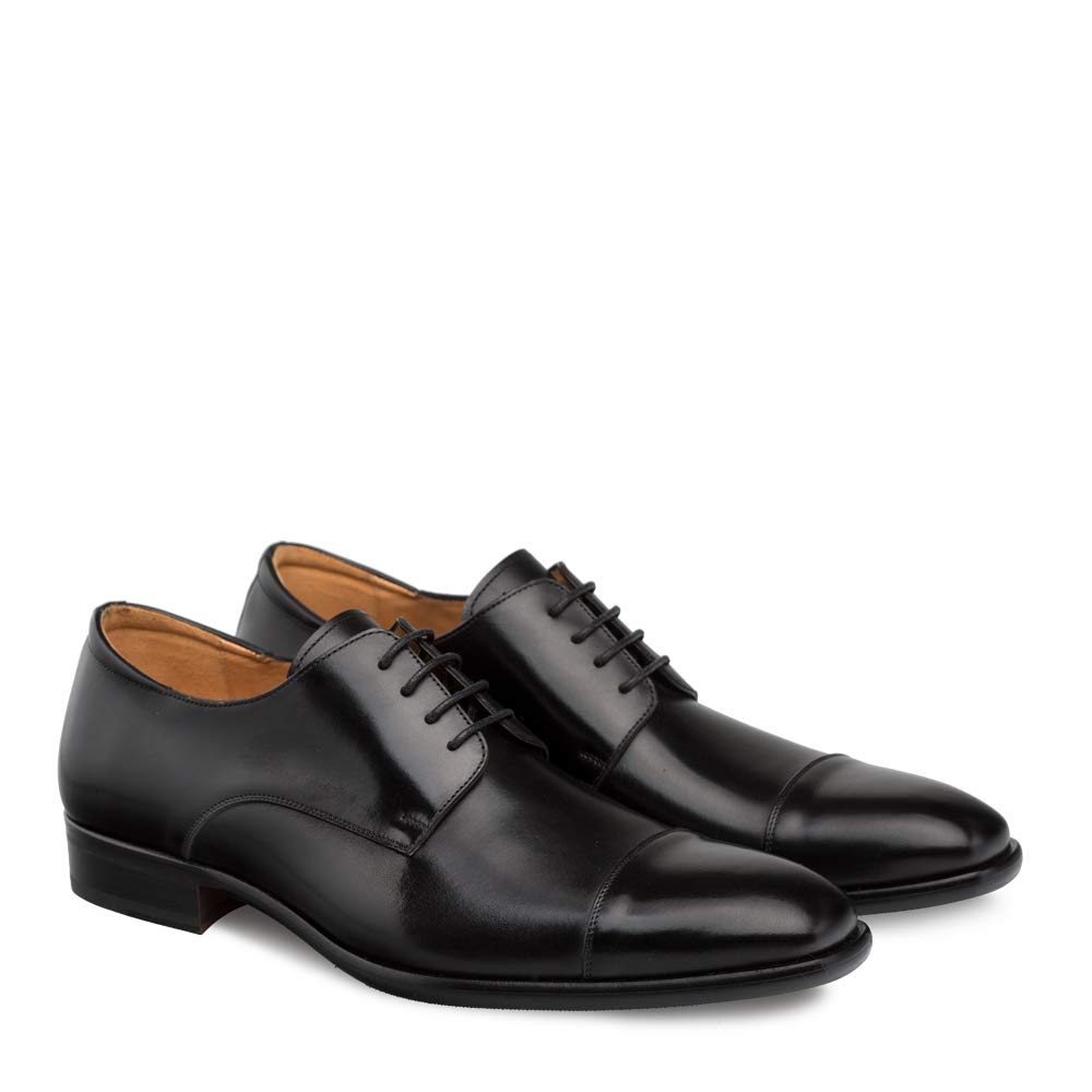 Mezlan Republic Men's Luxury Dress Shoes - Genuine European Calfskin Leather Handcrafted in Spain - Formal Oxford Shoes for Business & Wedding - Medium Width (D) - Premium Hand-Finished Leather Shoes for Professionals