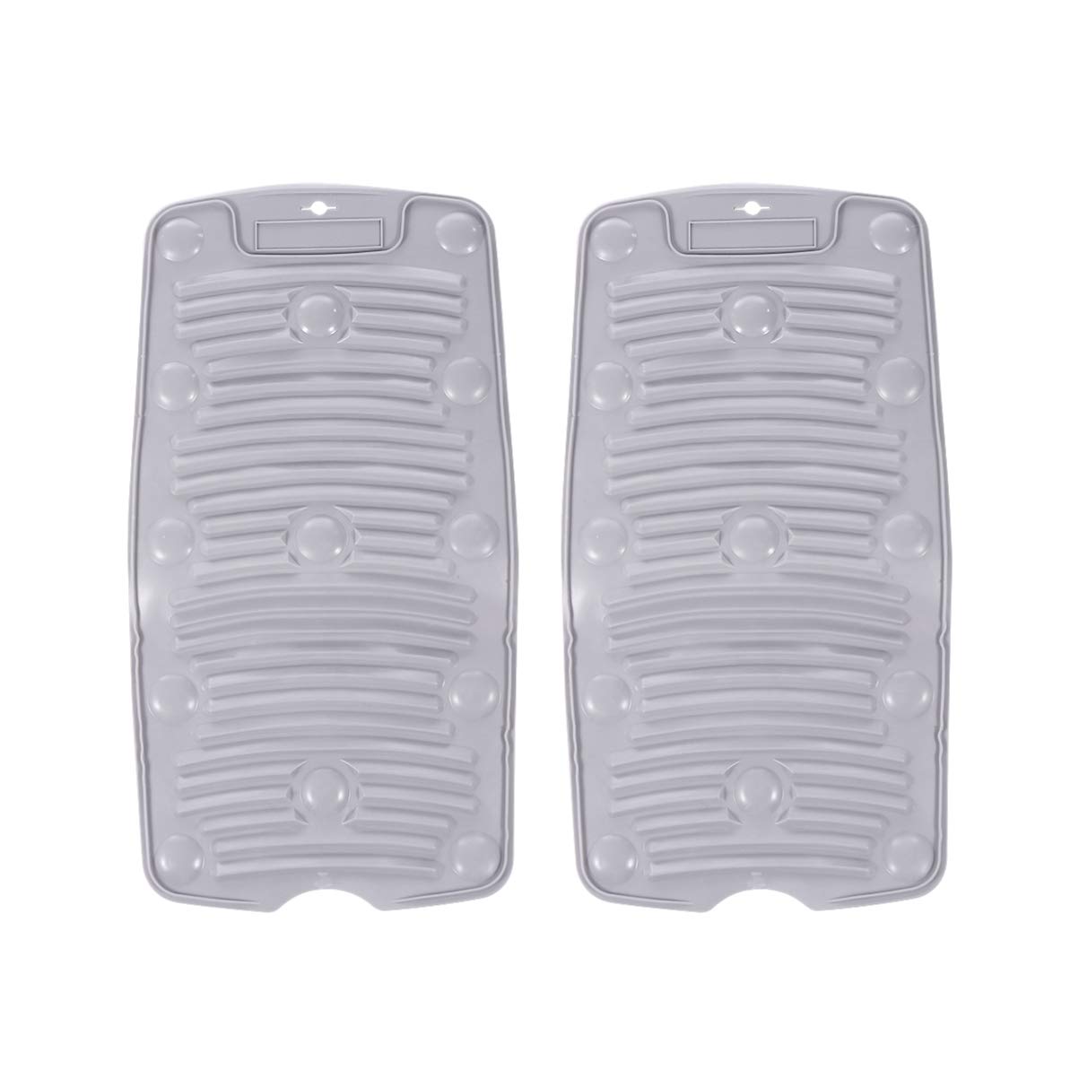 2 Pack Silicone Washboard - Non-Slip Scrubbing Board for Delicate Laundry, Hand Washing Clothes, Socks & Underwear - Compact & Portable for Travel, Camping & Small Space Living