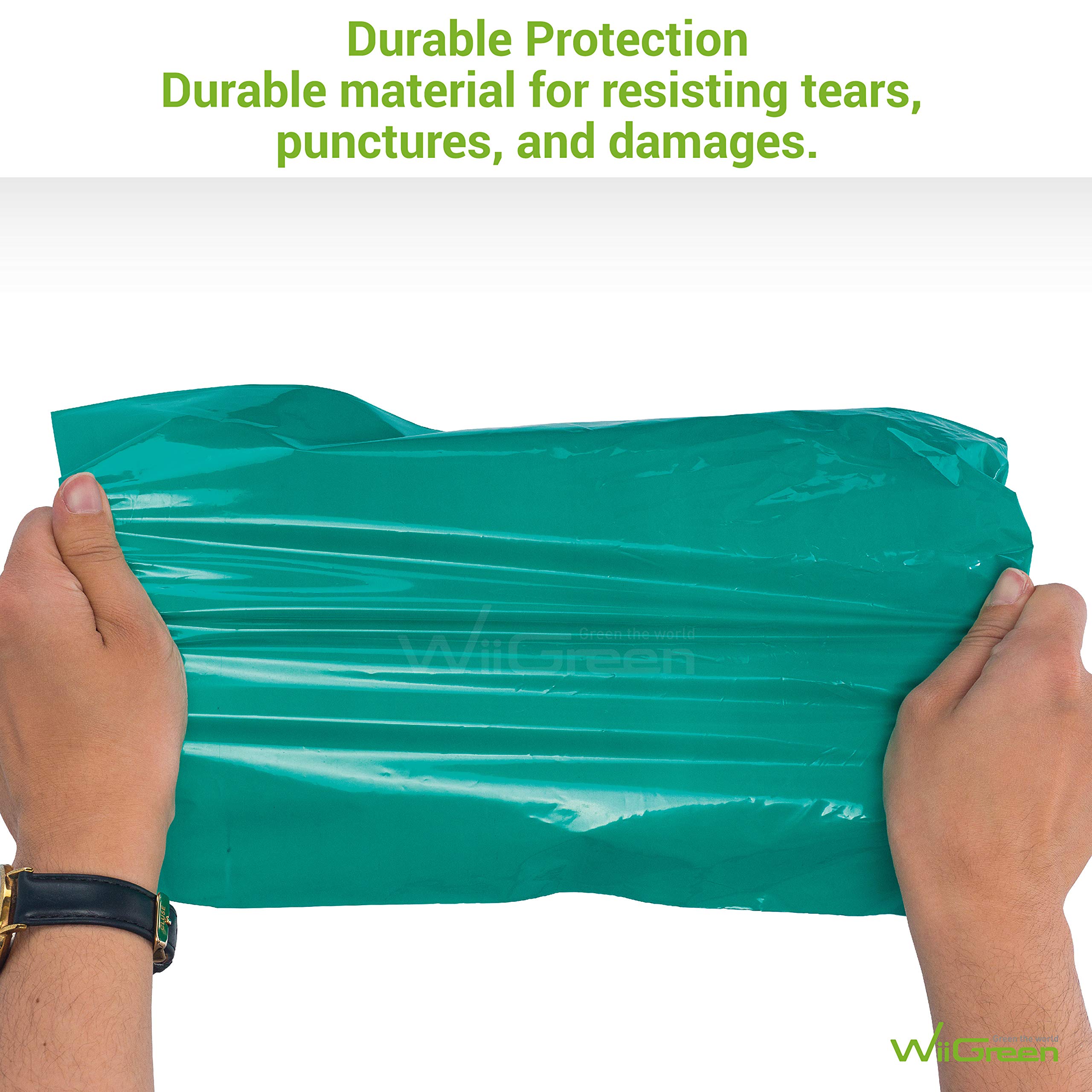 2000 PCS 5x7 inch Poly Mailers - Self Adhesive Waterproof Shipping Envelopes, Durable Tear-Proof Mailing Bags for Office, Industrial & Postal Use, Gift Packaging (Green) - Perfect for Ecommerce, Small Business Shipping & Online Store Packaging