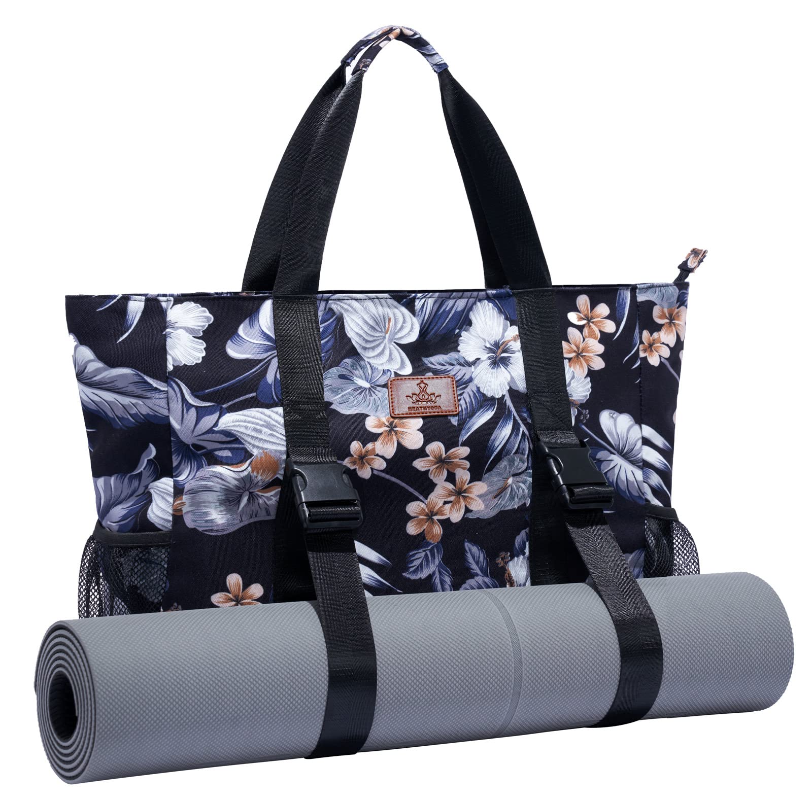Healthyoga Large Yoga Mat Bag with Carrier Pocket - Multi-Functional Gym Tote for Women | Perfect for Yoga, Pilates, Workouts & Travel