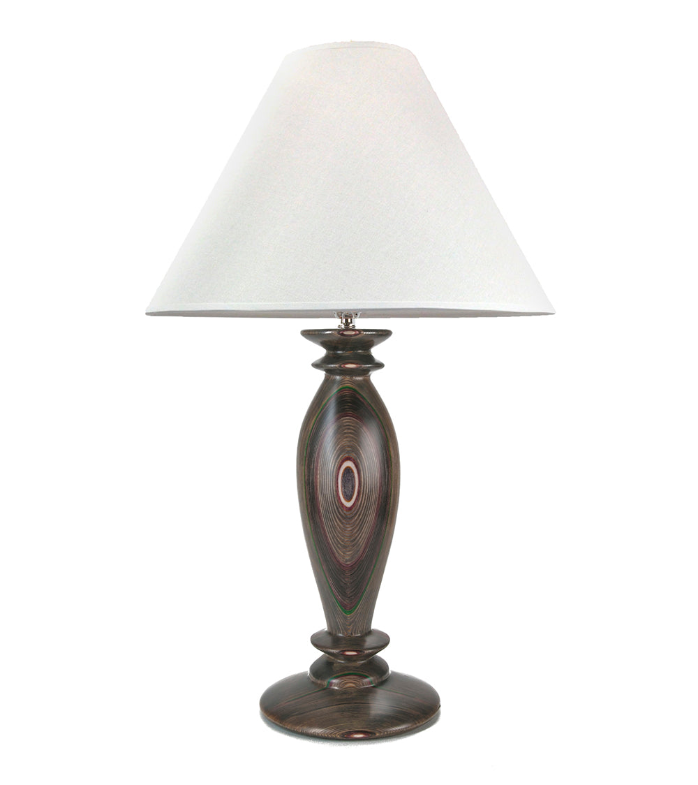 Vintage Style Ginger Jar Table Lamp - Rock Cross 24017 - Handcrafted Ceramic Base with Linen Shade - Perfect for Living Room, Bedroom, or Office Decor