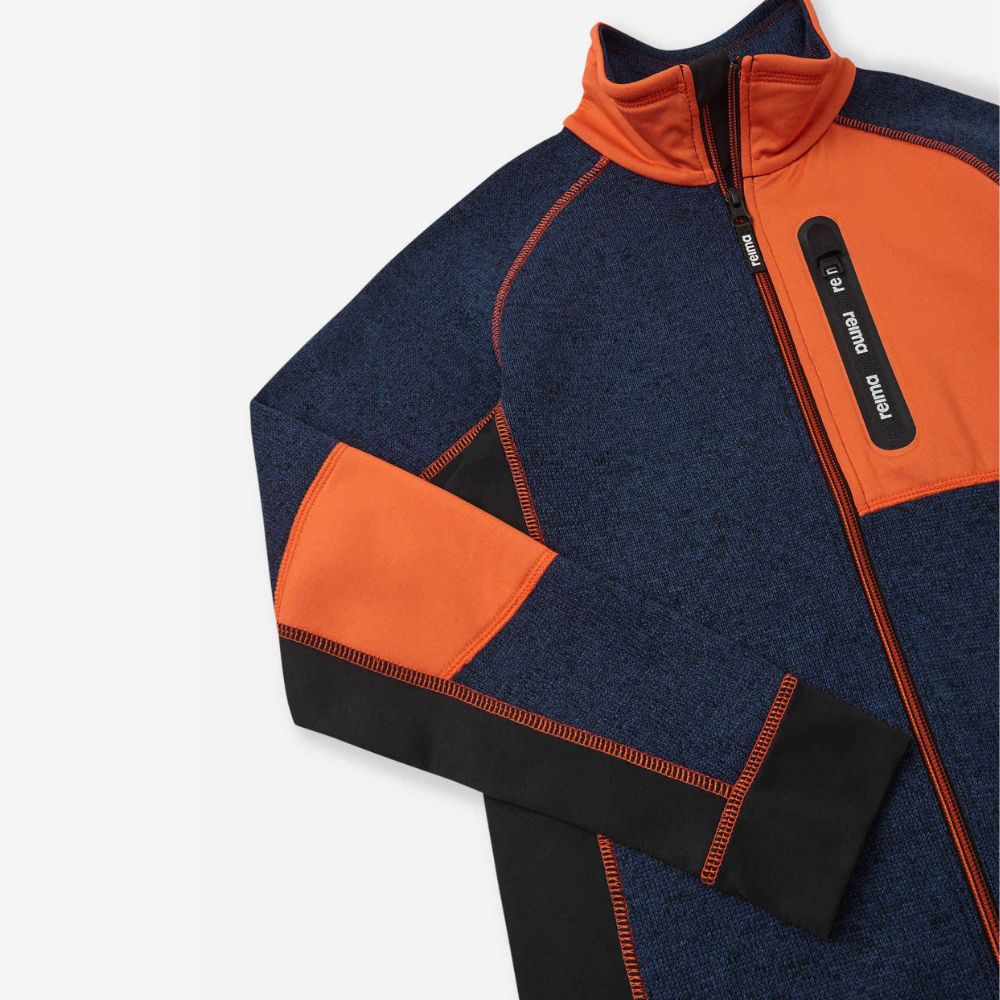 Reima Fleece Jacket for Boys - Soft & Warm Winter Fleece Coat in Jeans Blue - Perfect for Outdoor Play & Cold Weather Activities