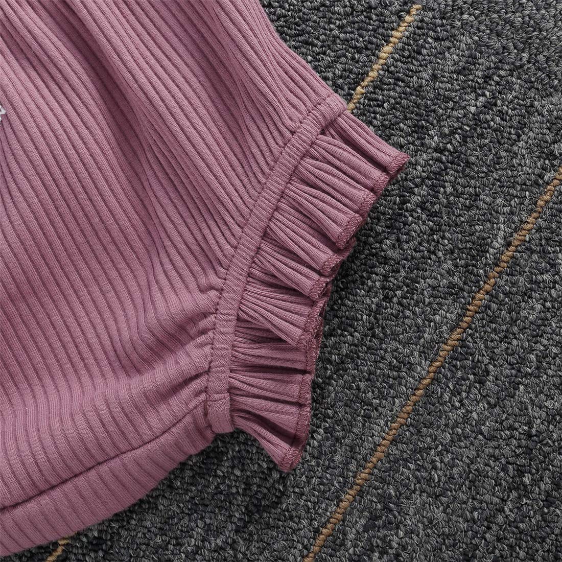 Newborn Baby Girl Summer Outfit Set - Knitted Suspender Dress, Ruffle Top & Shorts | Cute Solid Color Infant Clothes for Photoshoots, Parties & Daily Wear