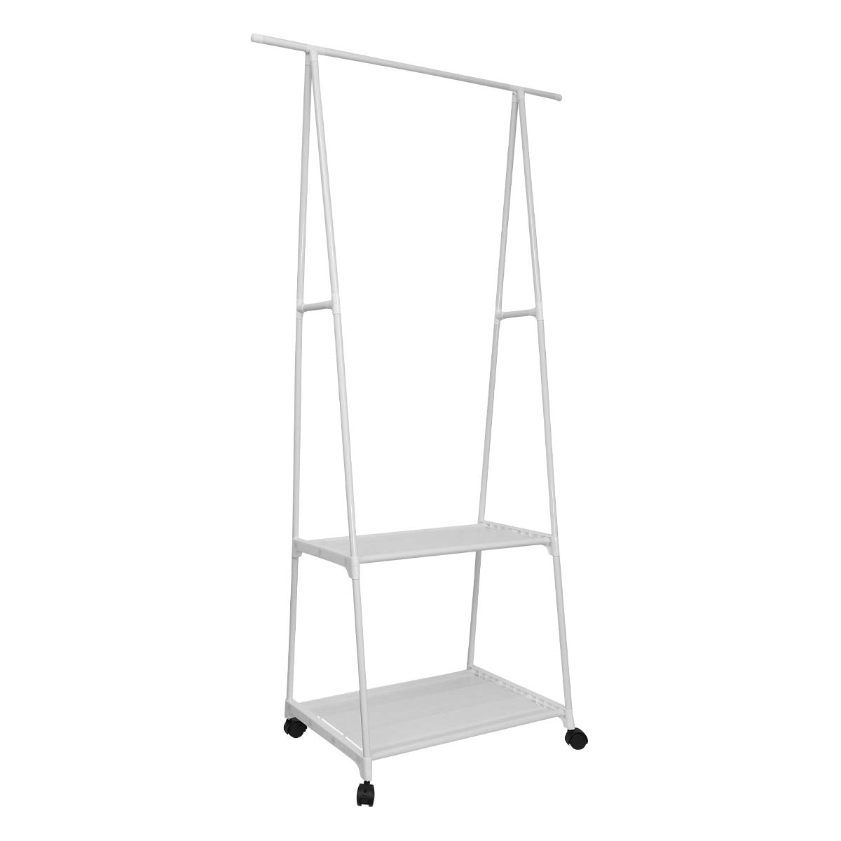 VICASKY 1PC White Clothes Drying Rack with Pulley - Space Saving Laundry Hanger Stand for Indoor & Outdoor Garment Storage - Perfect for Apartments, Dorms, and Small Spaces