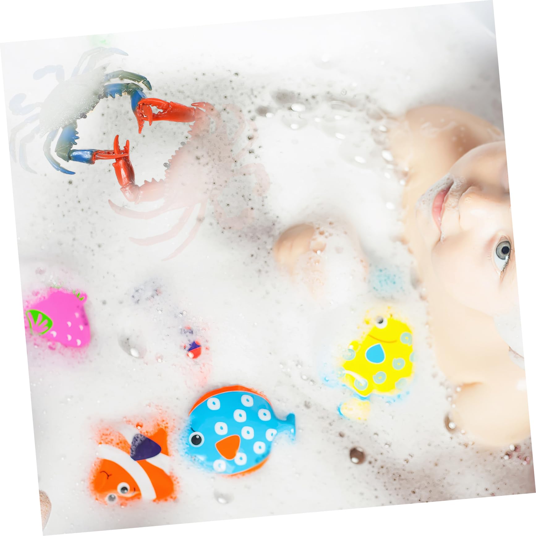 JOINPAYA 20 Pcs Kids Water Toys - Realistic Crab Sea Animal Figures for Pool, Beach & Bathtub Play - Durable PVC Ocean Creature Toys for Toddlers & Children (Perfect for Summer Fun, Birthday Gifts & Sensory Play)