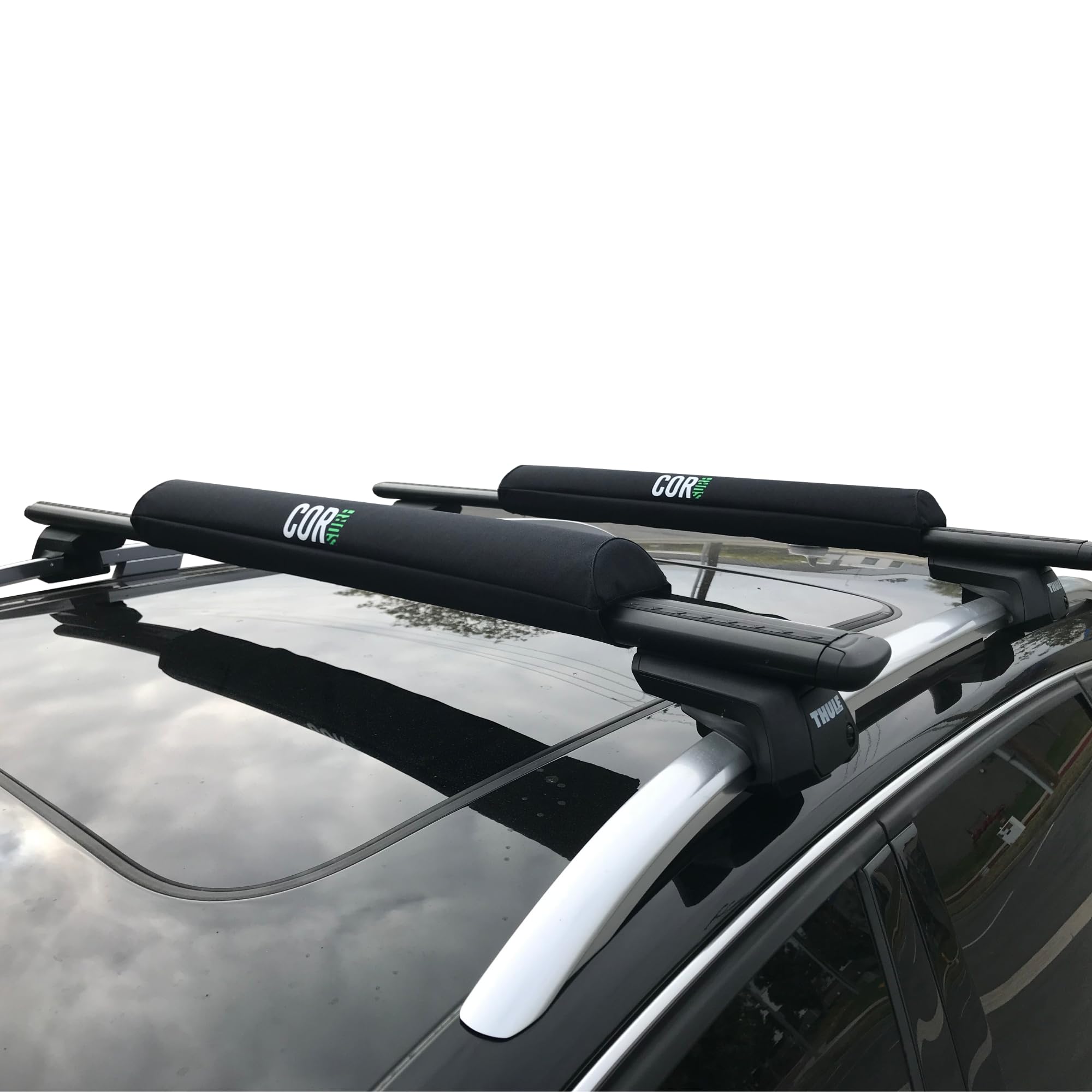 Premium Aero Roof Rack Pads & Anti-Scratch Silicone Tie Down Straps (28