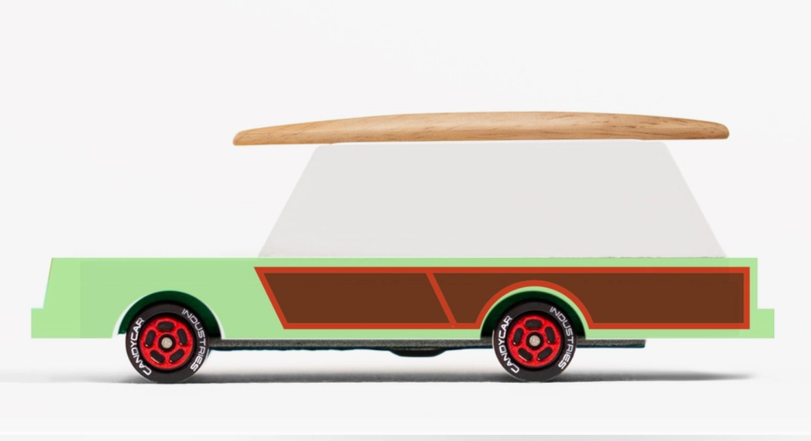 CLB Surf Wagon - Premium Beach Cart for Surfboards & Gear | Heavy-Duty All-Terrain Wheels | Perfect for Beach, Camping & Outdoor Adventures