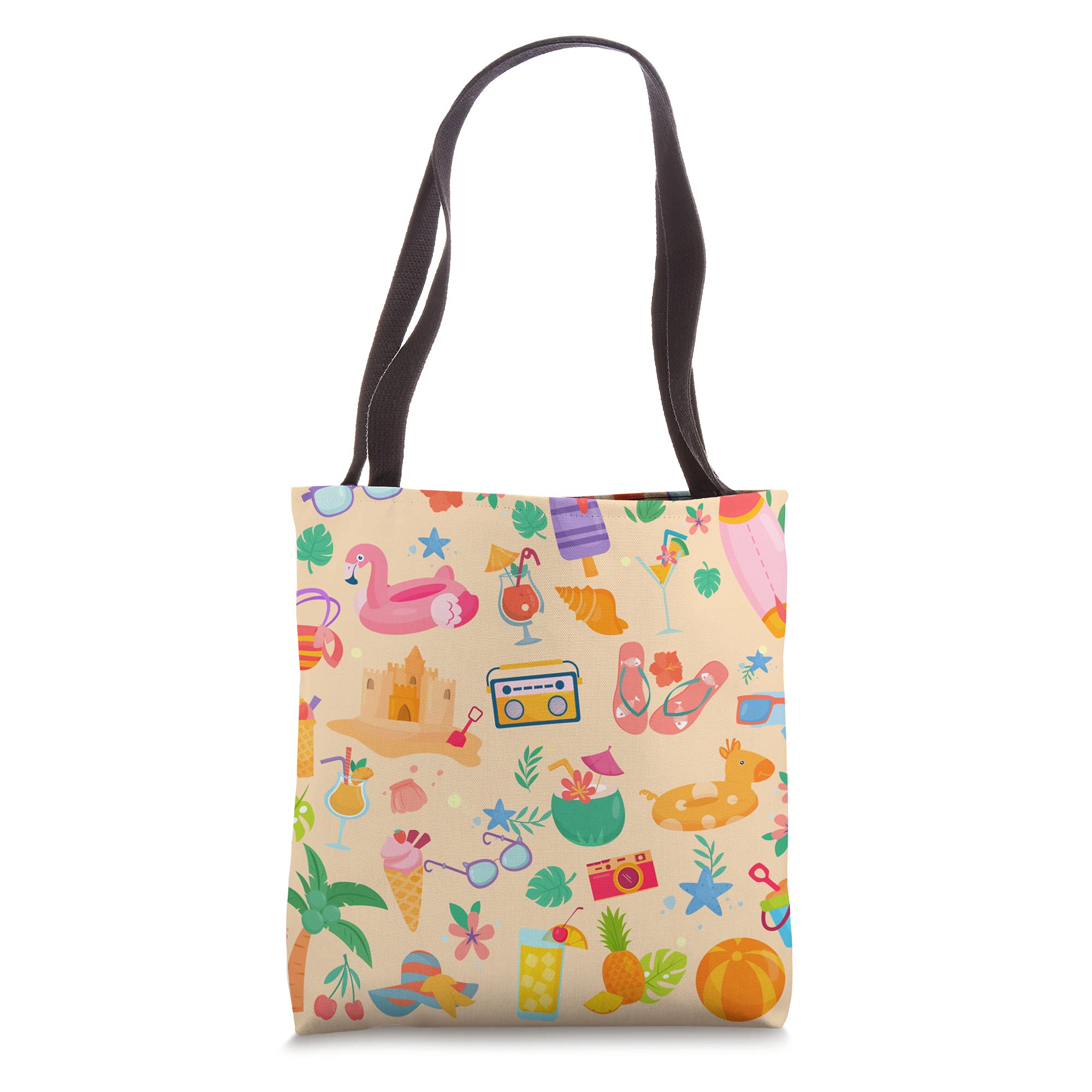 Stylish Summer Beach Tote Bag for Vacation, Travel & Staycation - Perfect for Pool, Picnic & Shopping Trips