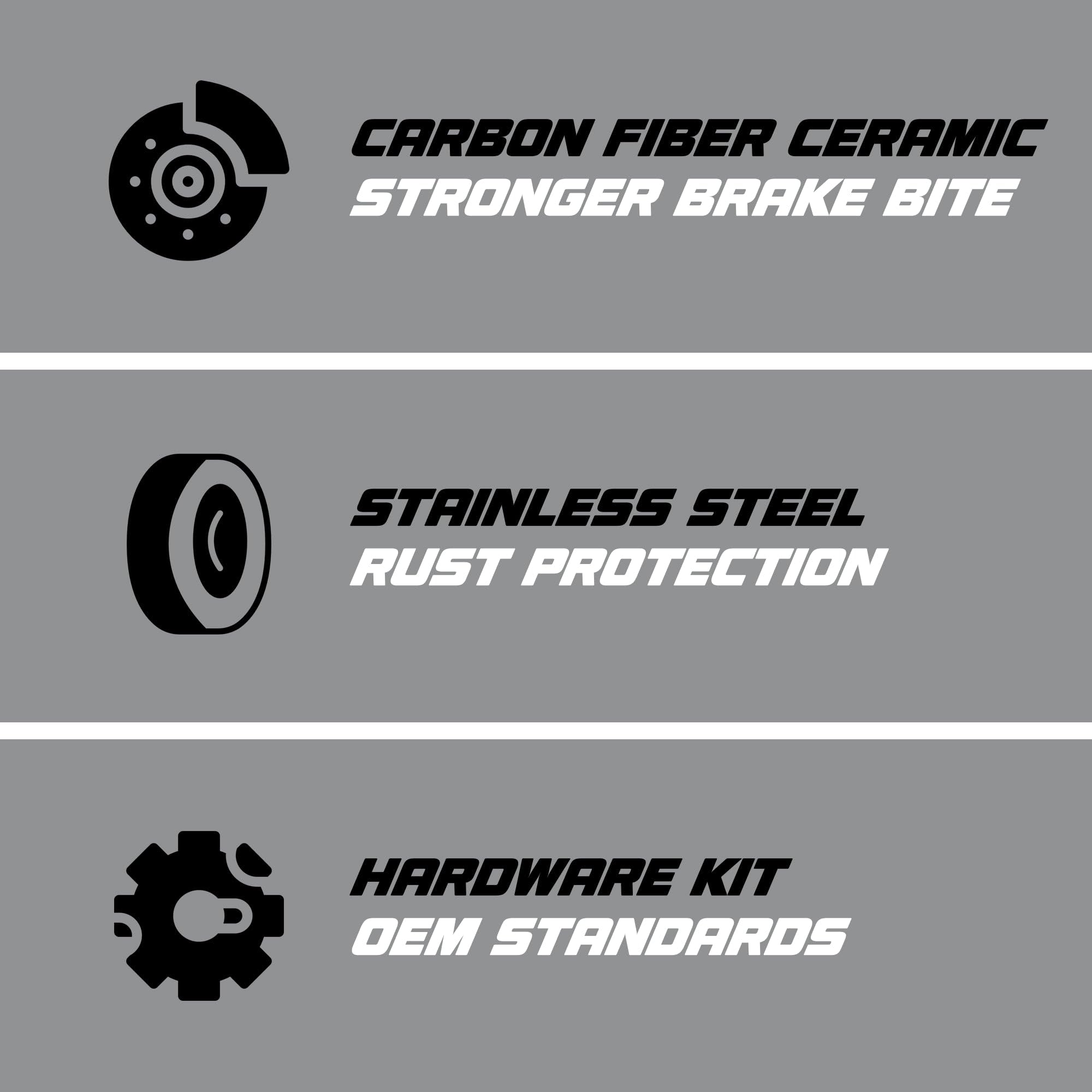 High-Performance CD1164 EDGE Carbon Ceramic Brake Pads - Extreme Heat Resistance & Low Dust for Racing, Sports Cars & Daily Driving