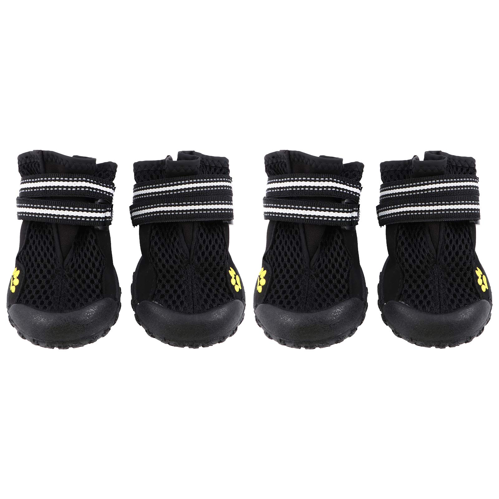 iplusmile 1 Set Dog Boots for Hiking & Snow - Non-Slip Paw Protector Shoes for Large Dogs, Waterproof Mesh Outdoor Pet Booties - Perfect for Winter, Hiking, and Rough Terrain Adventures