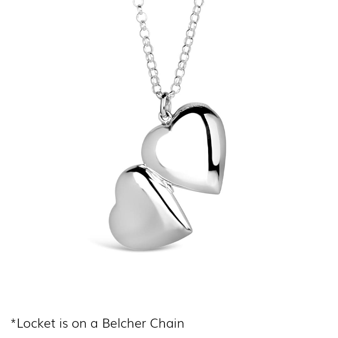 Large 2 Photo Heart Locket Necklace in Silver - Personalized Keepsake Jewelry for Couples, Mothers & Loved Ones | Perfect for Anniversaries, Valentine's Day & Special Gifts