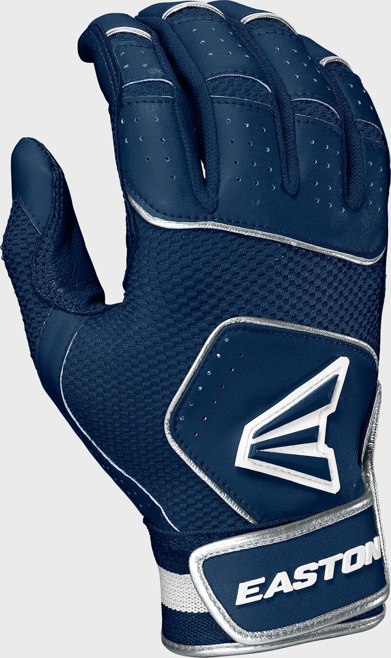 Easton Youth Walk Off NX Batting Gloves - Navy/Navy, XL - Perfect for Baseball Training, Games & Practice