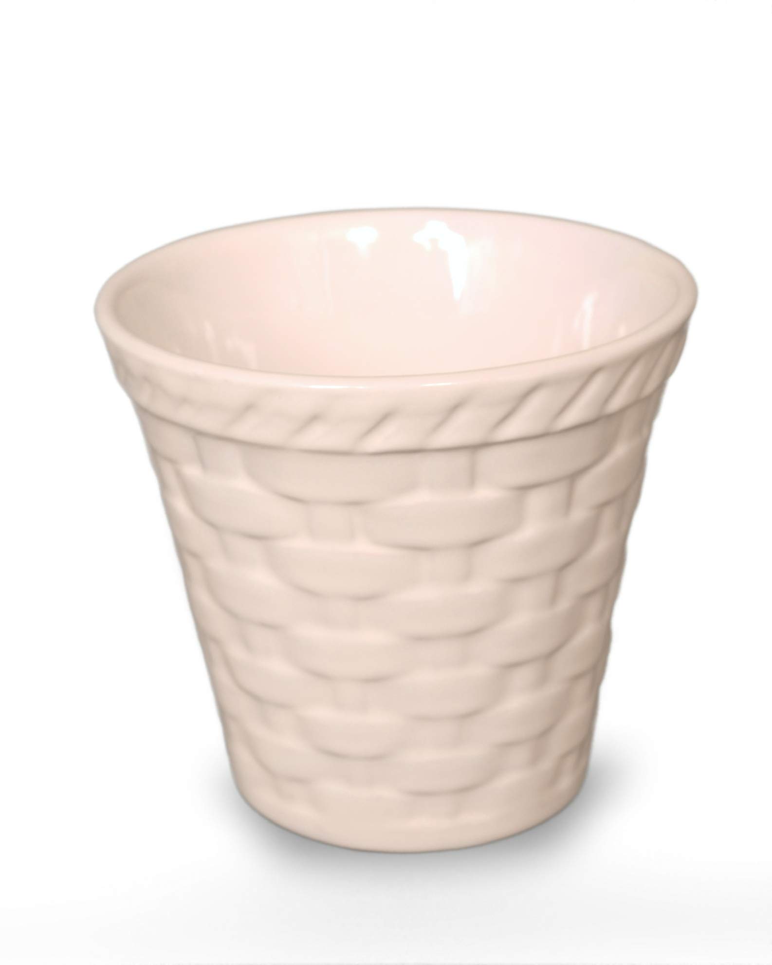 5 Inch Ceramic Planter - Modern Home Decor Flower Pot with Drainage Hole | Perfect for Indoor Plants, Succulents, and Office Desk Decor