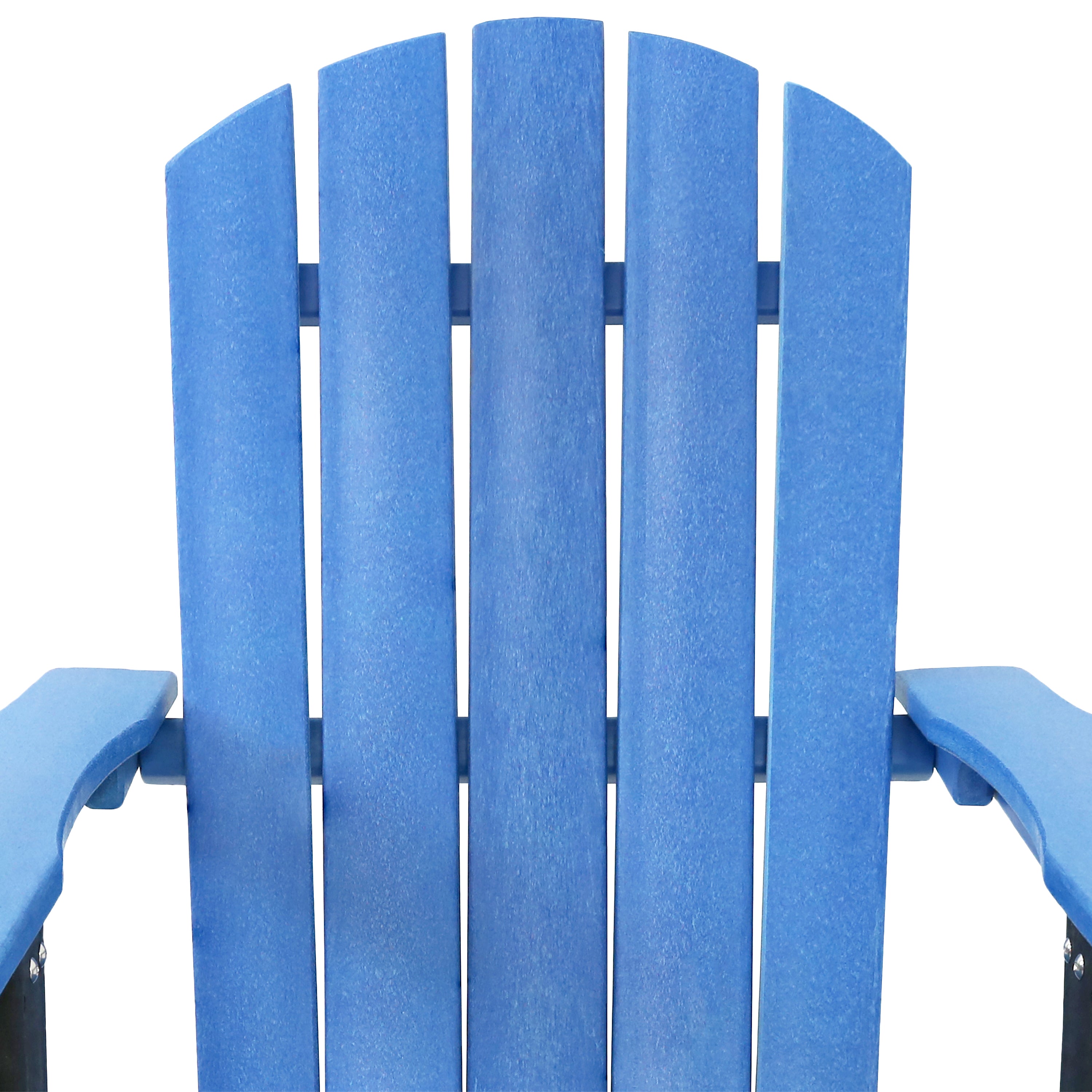 Premium Sunnydaze All-Weather 2-Tone Outdoor Adirondack Chair with Cup Holder - Durable Patio Furniture for Garden, Poolside & Backyard Relaxation