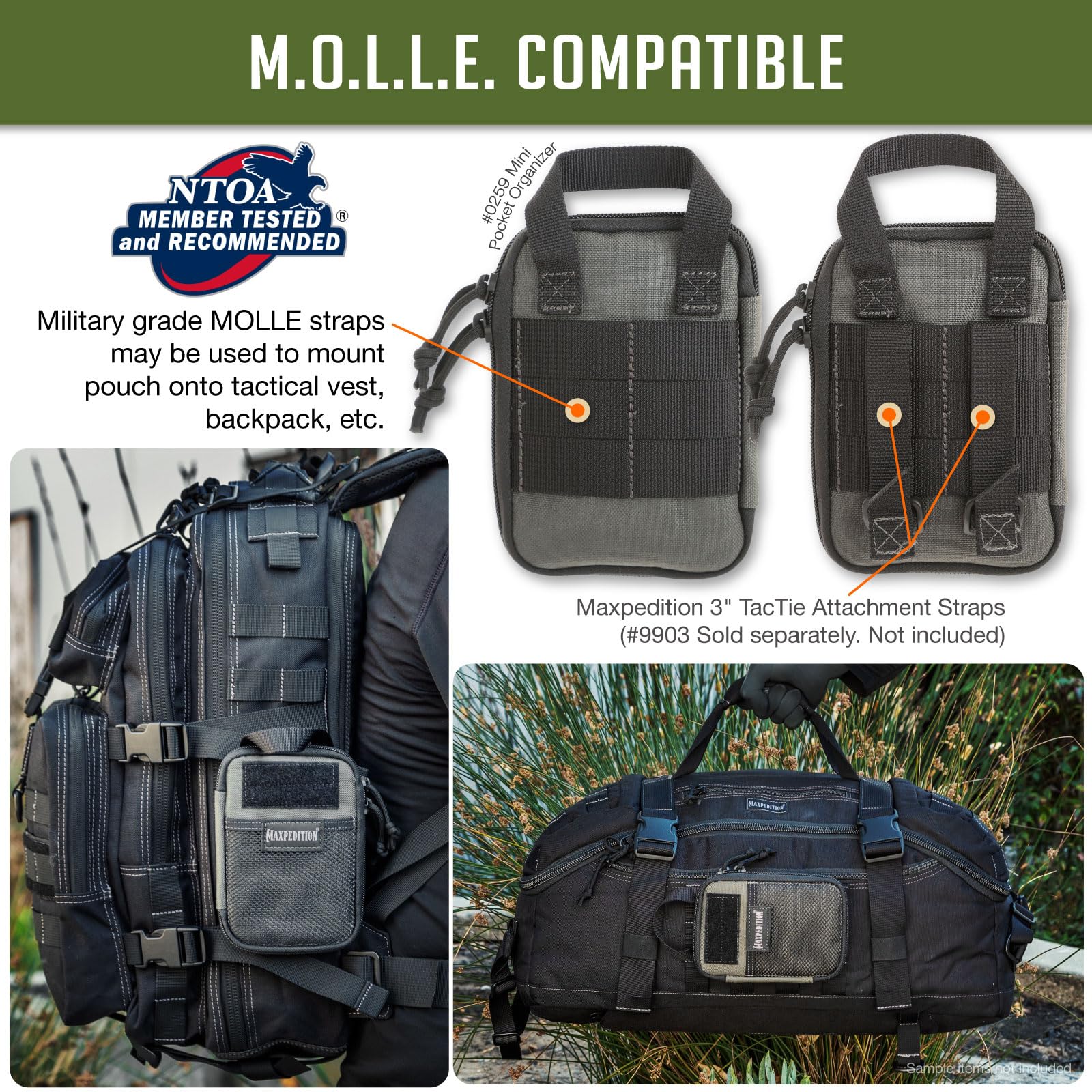 MAXPEDITION Mini Pocket Organizer - Compact EDC Gear Pouch for Outdoor, Hiking, Camping & Everyday Carry Essentials | Durable Nylon Tactical Accessories Storage Case