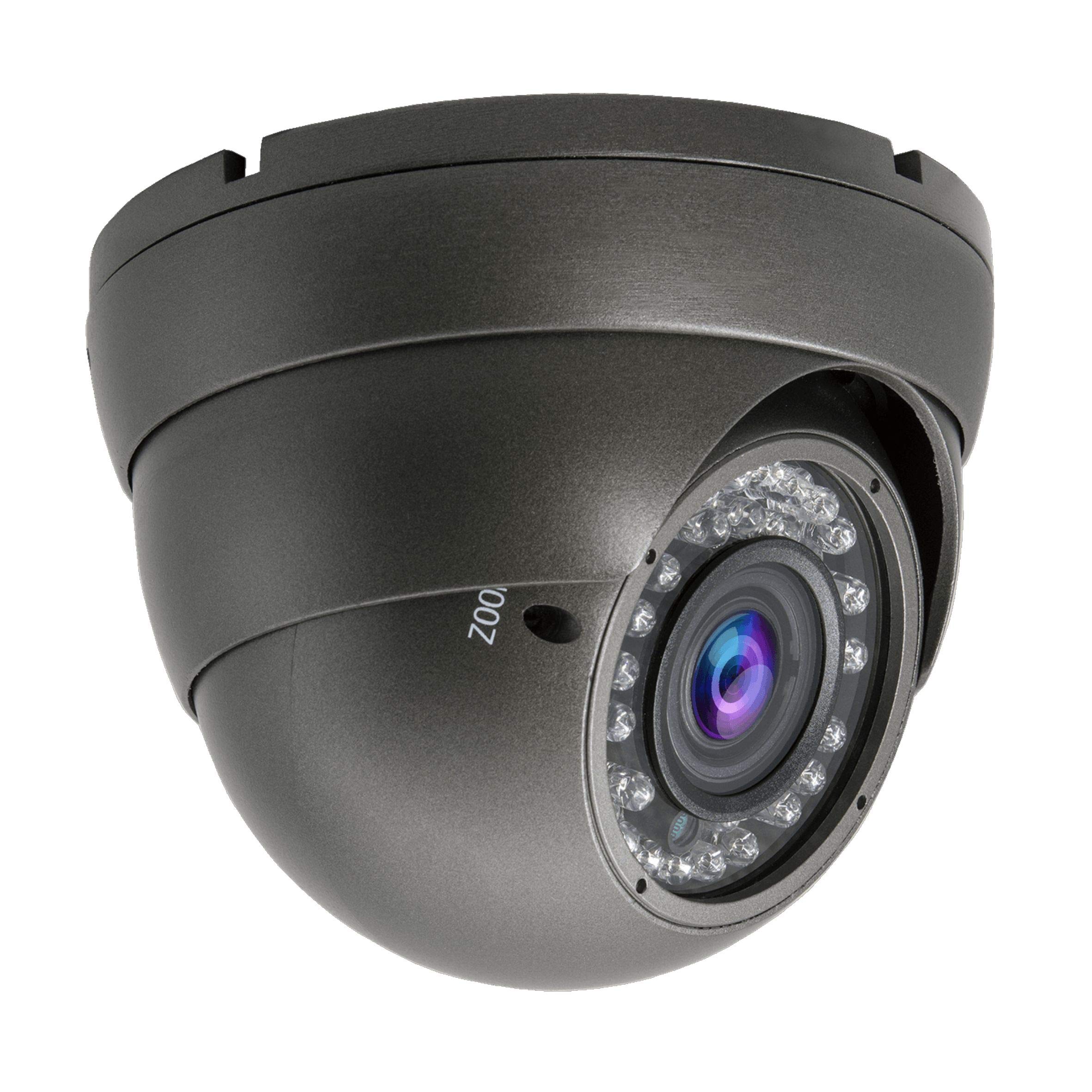 5MP 4MP Dome Super Hybrid Security Camera HD-TVI/CVI/AHD/960H CCTV - 2.8-12mm Varifocal Lens, 98ft Night Vision, IP66 Waterproof for Indoor/Outdoor Use - Home Security, Business Surveillance & Property Protection (Gray)