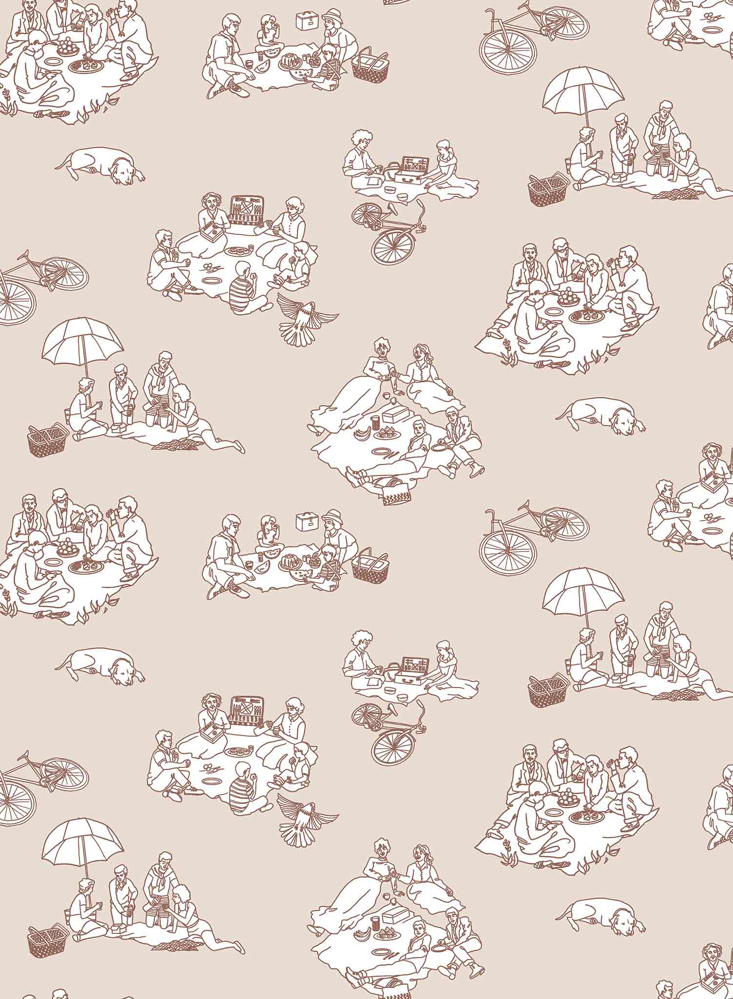 La Fontaine Wallpaper - Premium Peel and Stick Wallpaper for Home Decor | Perfect for Living Rooms, Bedrooms & Nursery