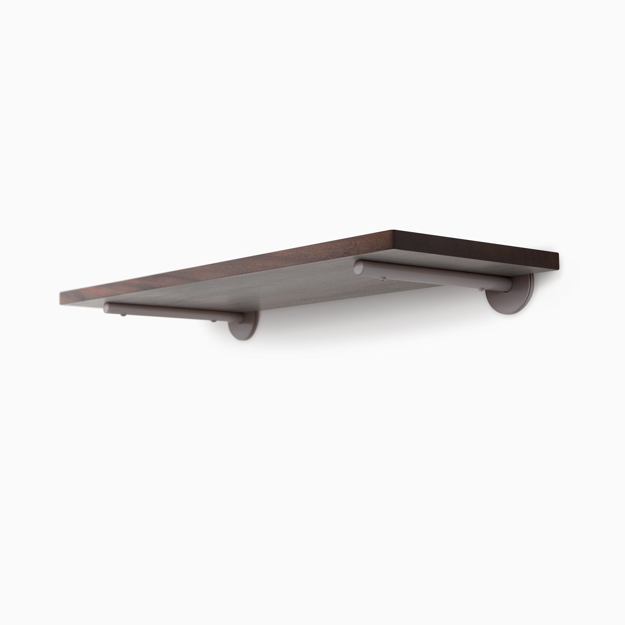 Roderick Dutch Mocha Wall Shelf - Rustic Floating Shelves for Living Room, Kitchen, Bathroom - Wooden Wall Mounted Storage Display Organizer