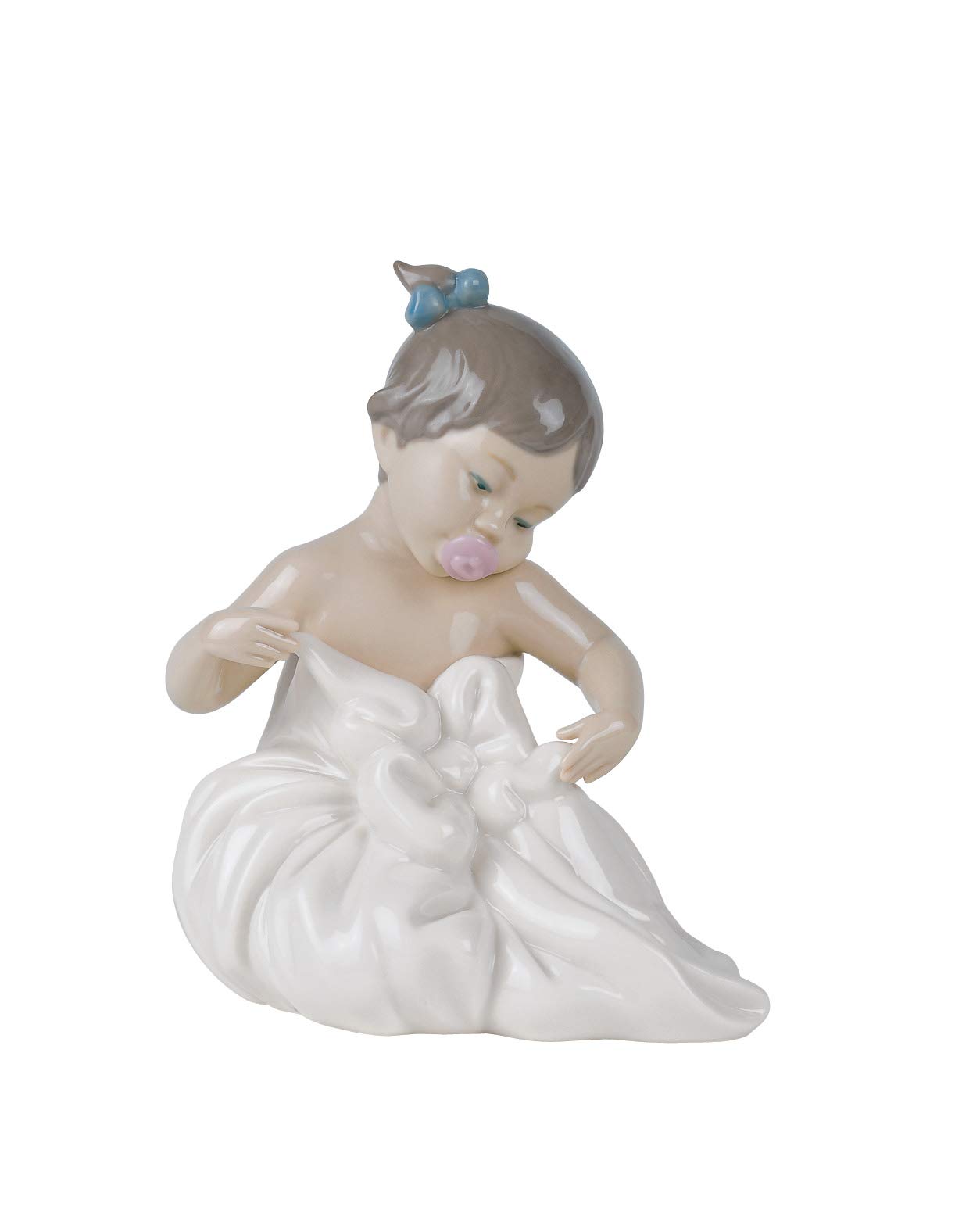 NAO My Blanky! Porcelain Baby Figure - Perfect for Nursery Decor, Baby Showers & Collectible Gifts
