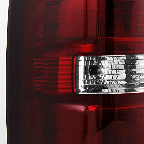 AKKON Dark Red LED Tail Lights Replacement Pair for GMC Sierra 1500/2500HD/3500 - Left Driver & Right Passenger Side - Upgrade Your Truck's Style & Safety for Night Driving & Off-Road Adventures