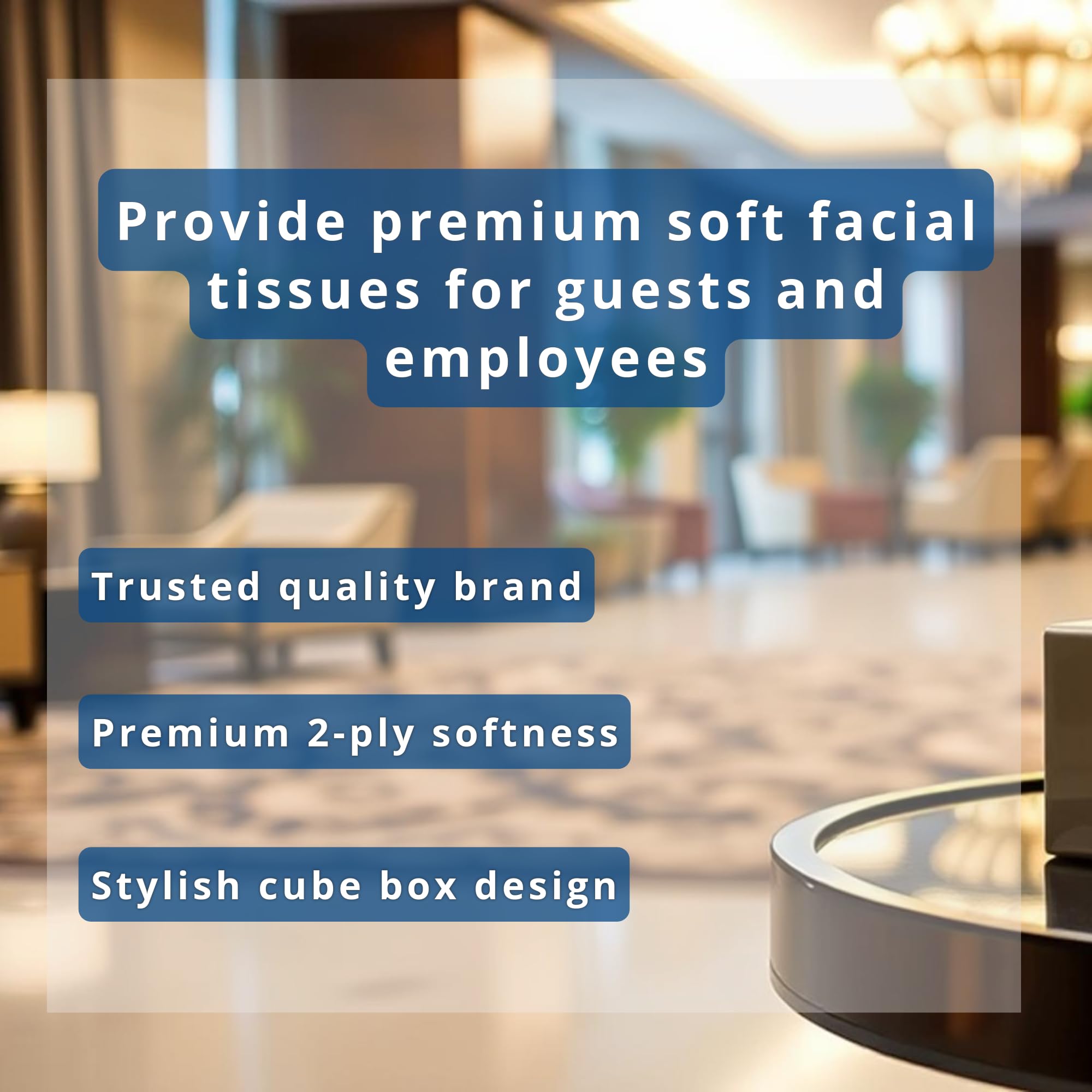 Georgia-Pacific Angel Soft Professional Series 2-Ply Facial Tissues, Cube Box (96 Sheets per Box, 36 Boxes) - Ultra Soft for Home, Office & Travel Use
