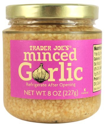 Trader Joe's Minced Garlic, 8oz (227g) - Fresh Flavor for Cooking, Stir-Fry, Sauces & Meal Prep - Convenient Ready-to-Use Garlic