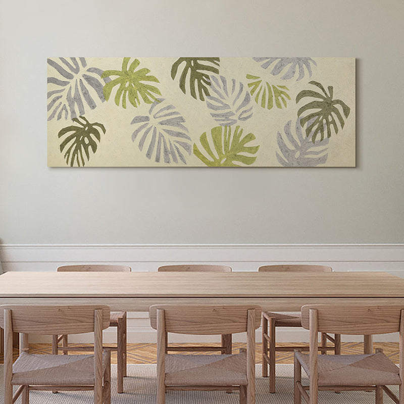 Monstera Deliciosa Original Art - Heavy Textured Contemporary Acrylic Painting on Canvas - Modern Home Decor for Living Room, Bedroom & Office Wall