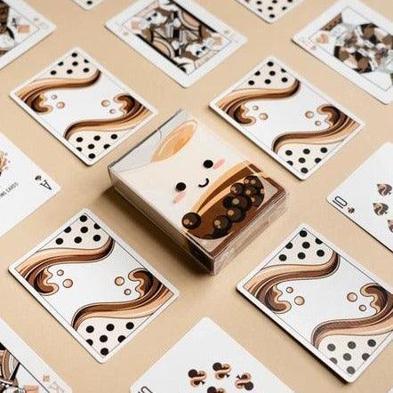 Premium Boba Tea Themed Playing Cards - 52 Deck with Unique Bubble Tea Designs | Perfect for Game Nights, Parties, and Gifts