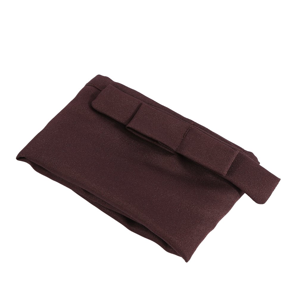 Joyzan Unisex Kitchen Aprons with Pocket, Waist Bowknot Design & Reinforced Seams - Durable Half Aprons for Cooking, Crafting, BBQ, Drawing, Outdoor Activities & Restaurant Use (Brown)