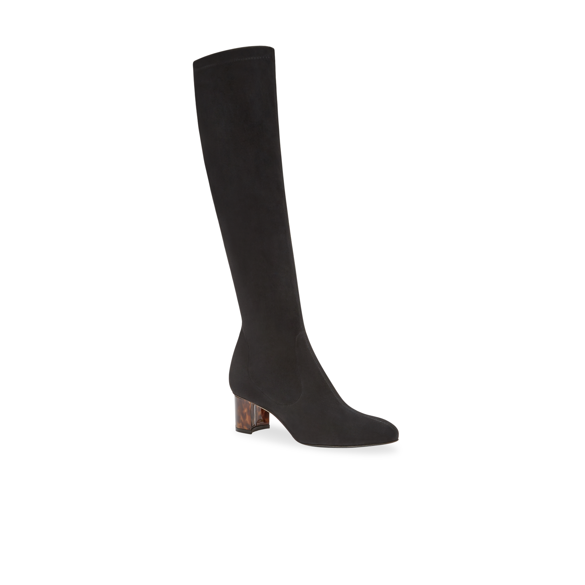 Alexandra 50 Black Stretch Suede Boots for Women - Comfortable & Stylish Ankle Boots for Casual Wear, Office & Night Out
